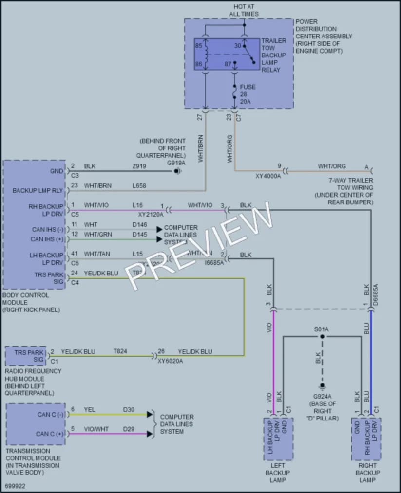 2020 Dodge DurangoPursuit Exterior Lights wiring diagram preview