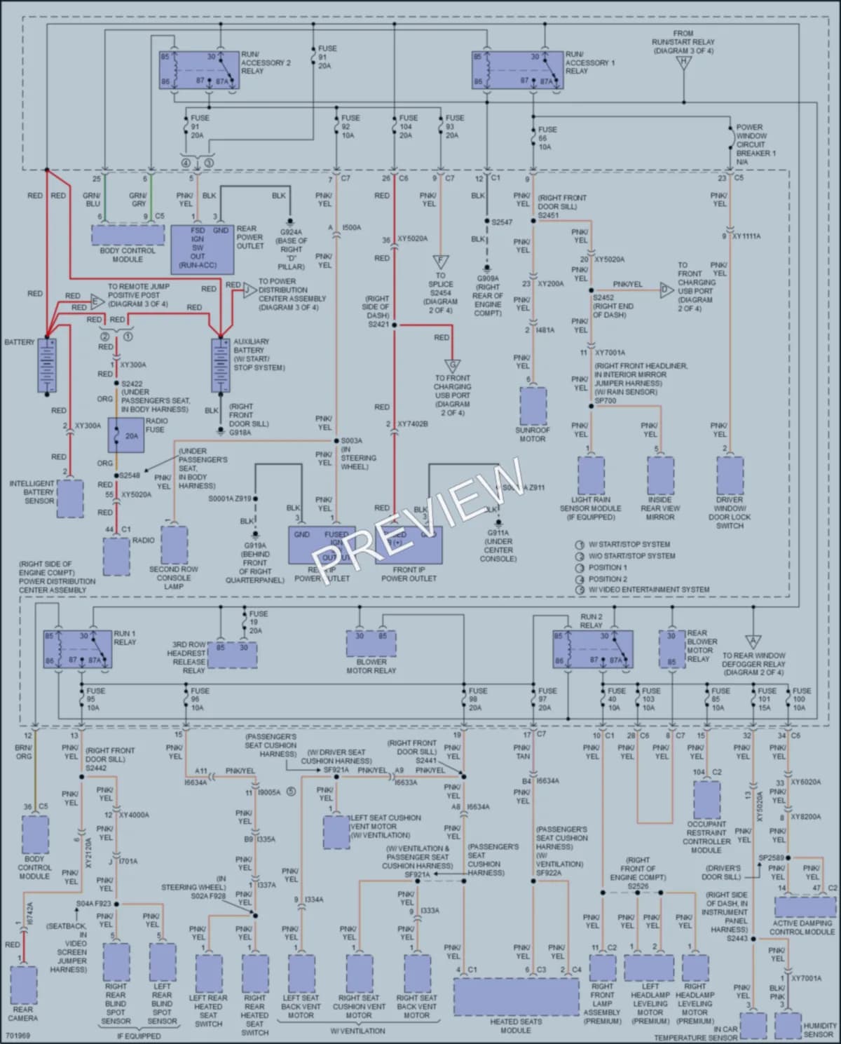 2020 Dodge DurangoPursuit Power Distribution wiring diagram preview