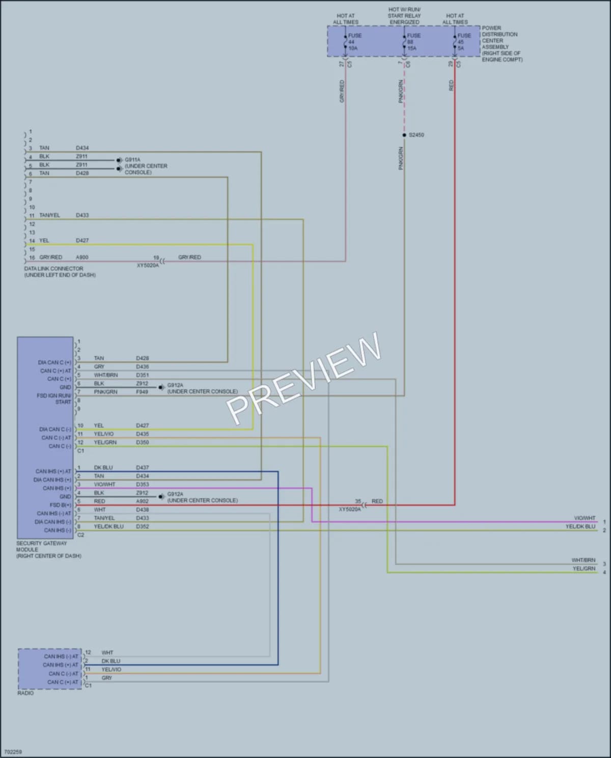 2020 Dodge DurangoSpecialService Computer Data Lines wiring diagram preview
