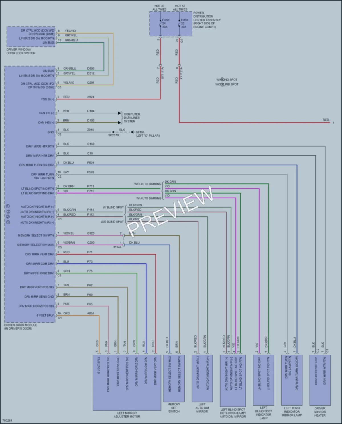 2020 Dodge DurangoSpecialService Memory Systems wiring diagram preview