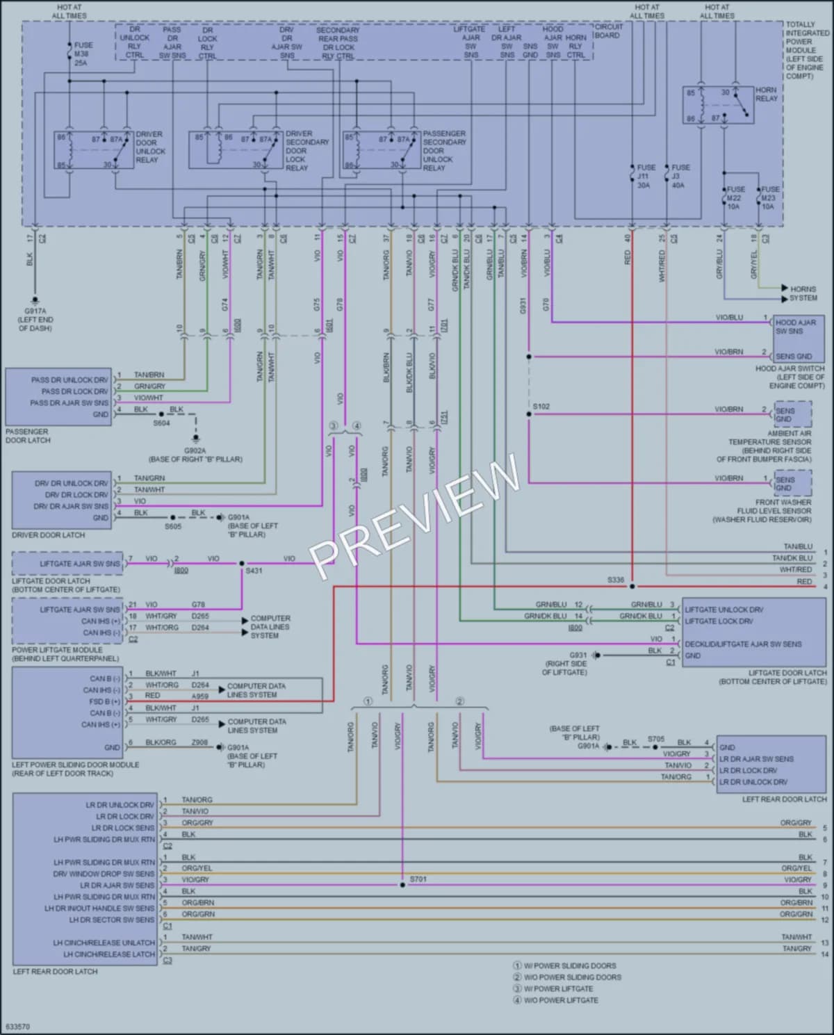 2020 Dodge GrandCaravan Anti Theft wiring diagram preview