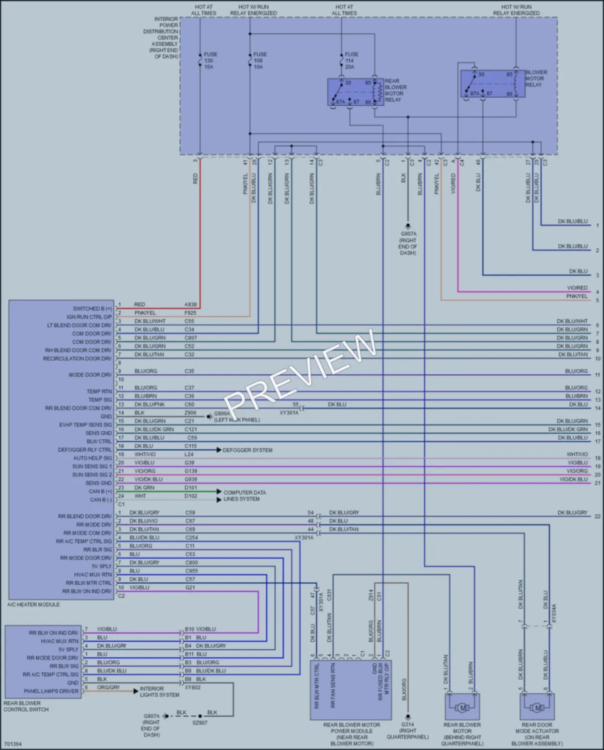 2020 Dodge Journey Air Conditioning wiring diagram preview