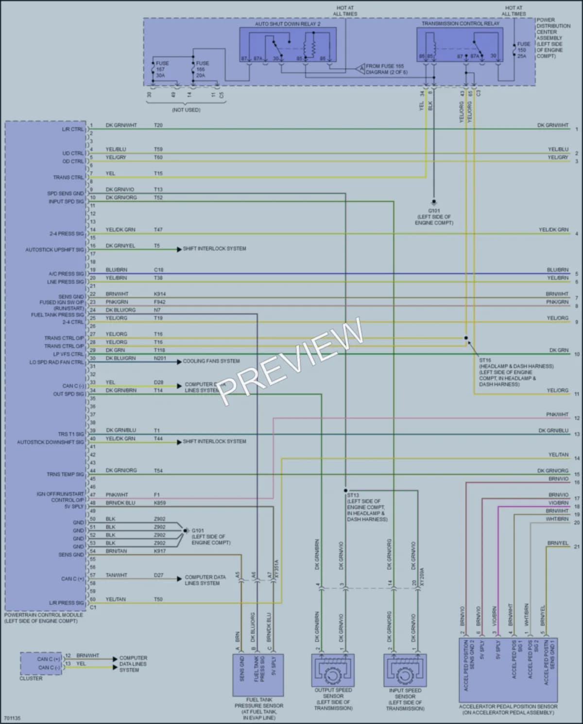 2020 Dodge Journey Engine Performance wiring diagram preview