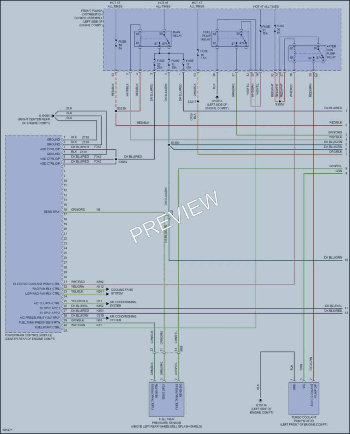 2020 Fiat 500L Engine Performance wiring diagram preview