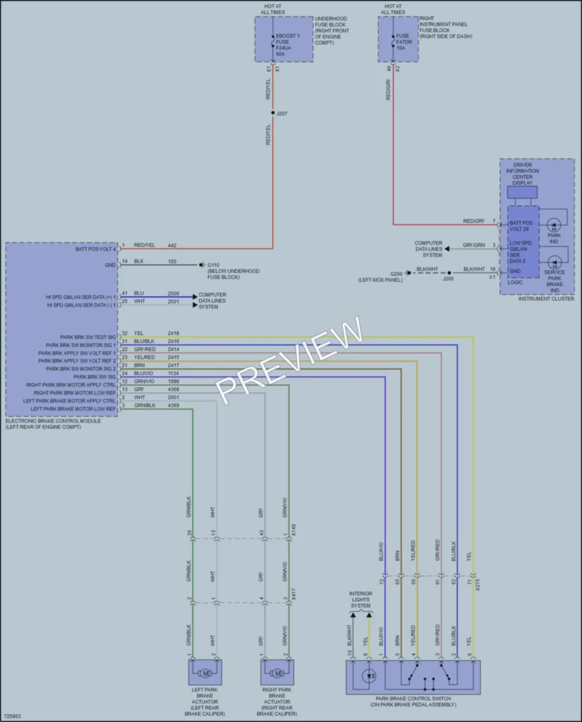2020 GMC 2500HDSierraDenali Shift Interlock wiring diagram preview