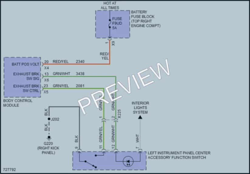 2020 GMC 3500HDSierra Electronic Muffler wiring diagram preview