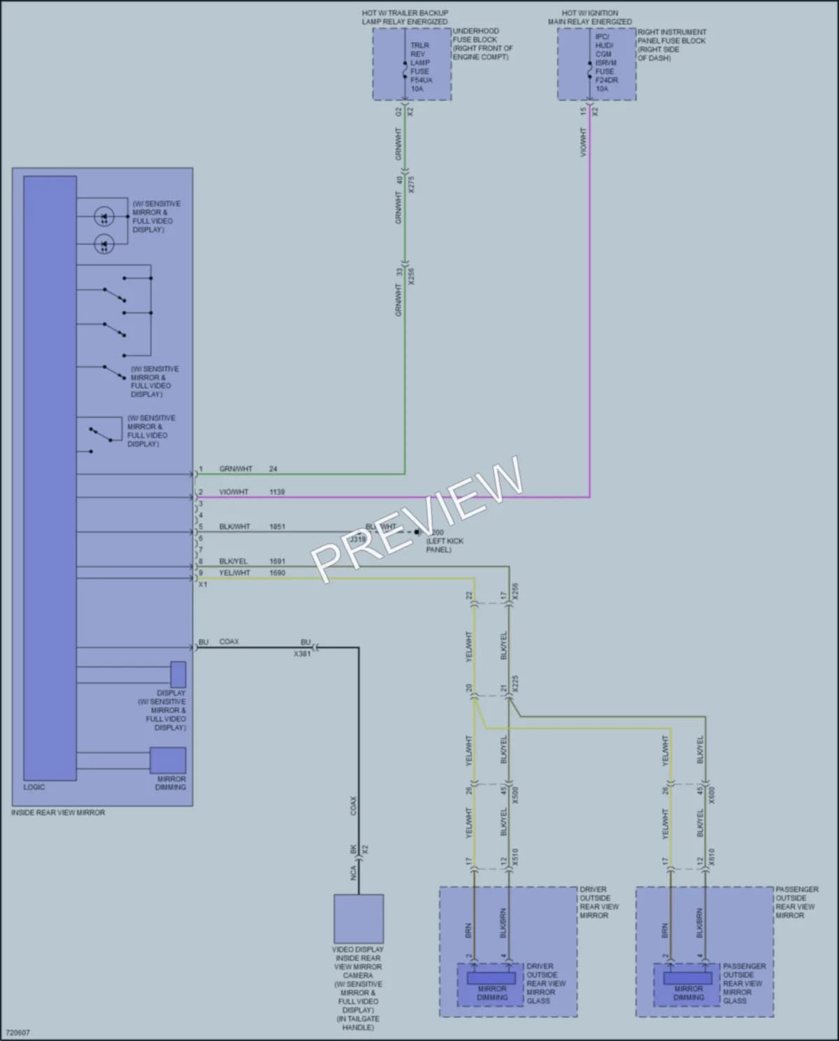 2020 GMC 3500HDSierra Power Mirrors wiring diagram preview