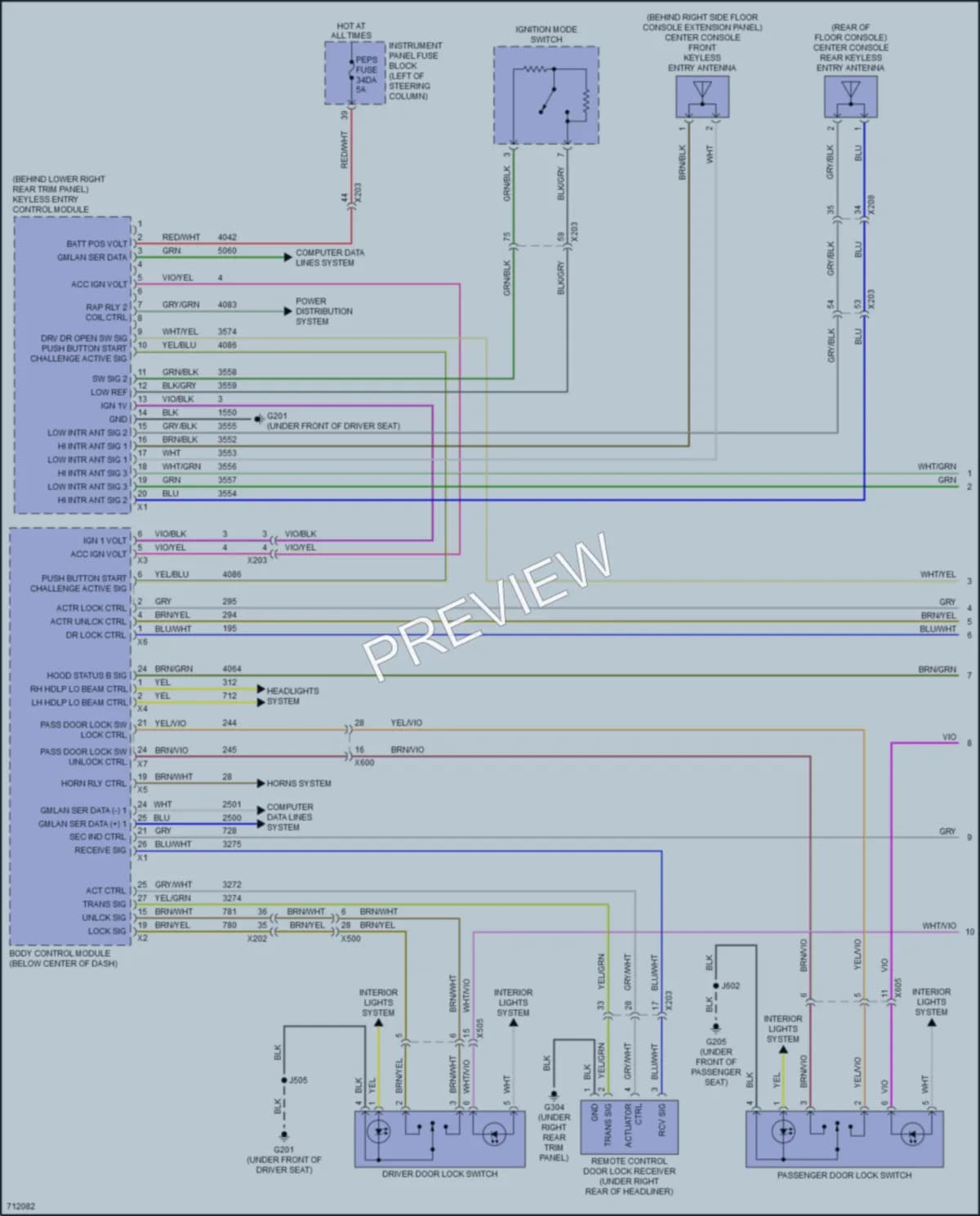 2020 GMC Terrain Anti Theft wiring diagram preview