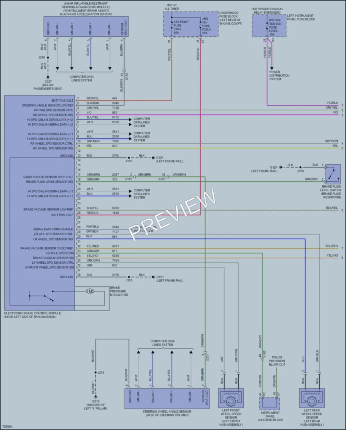 2020 GMC YukonDenali Anti Lock Brakes wiring diagram preview