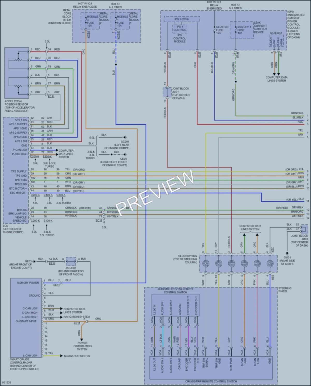 2020 Genesis G80 Cruise Control wiring diagram preview