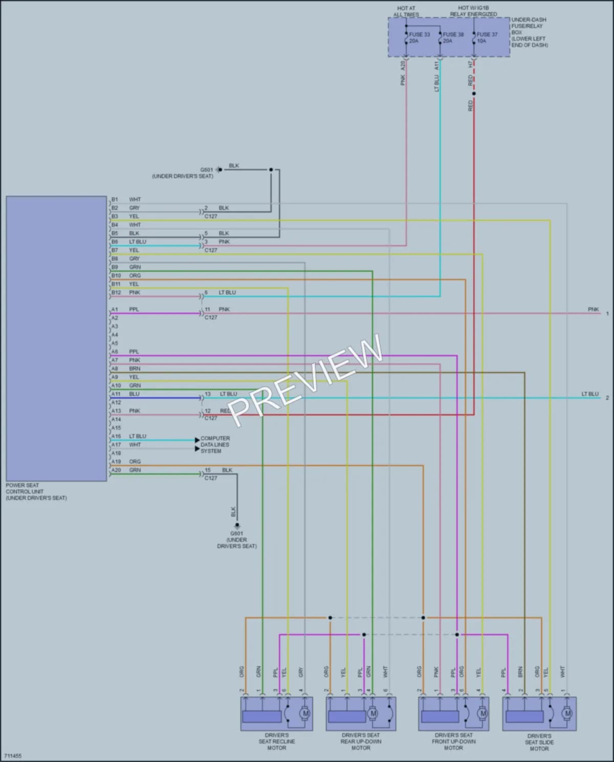 2020 Honda Accord Memory Systems wiring diagram preview