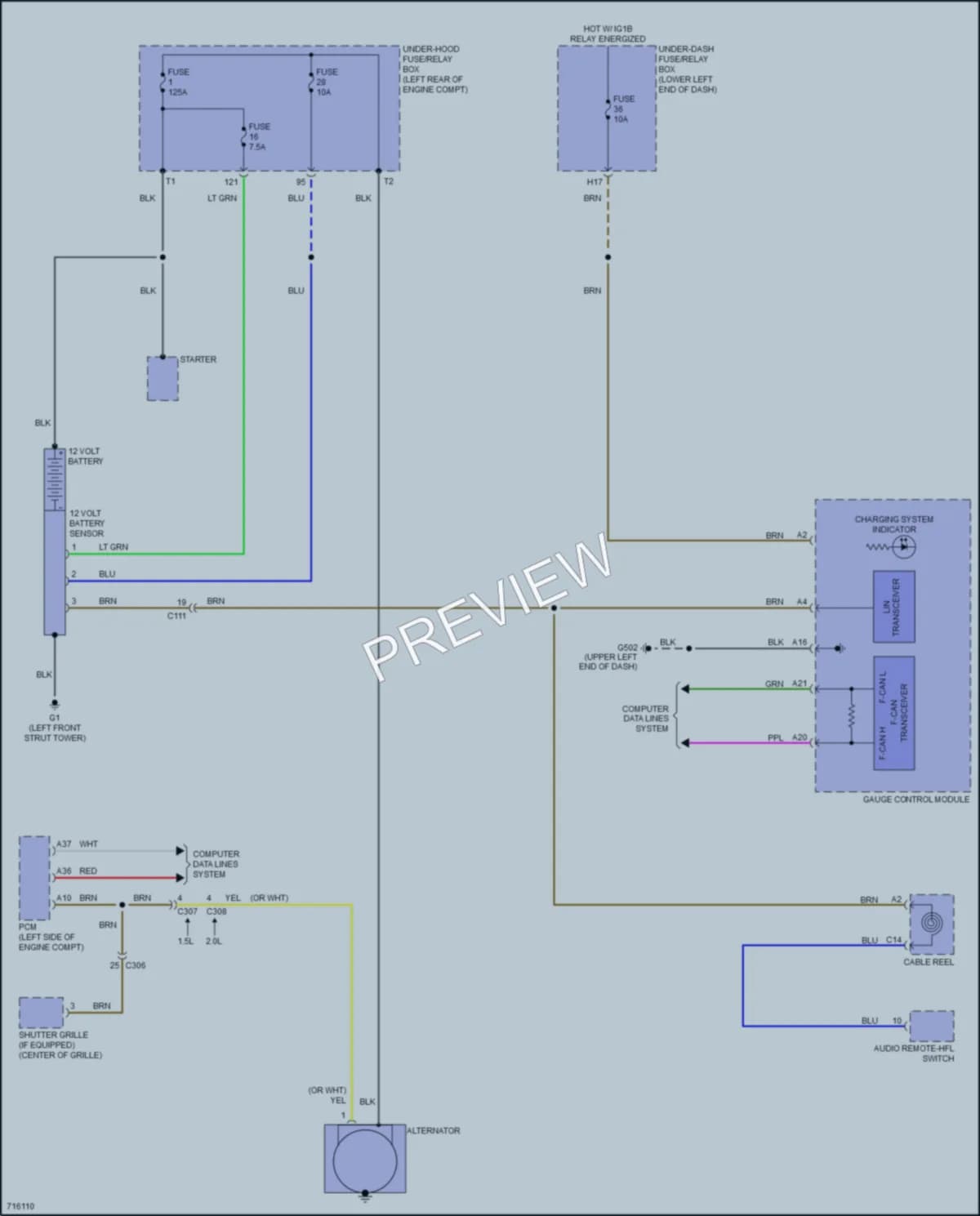 2020 Honda Accord Starting Charging wiring diagram preview