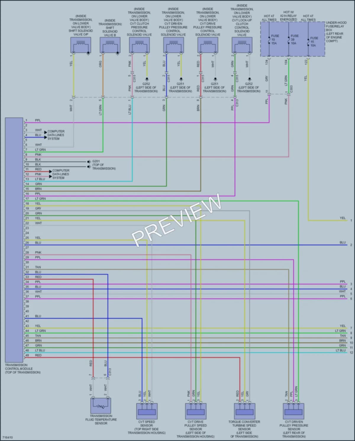 2020 Honda Accord Transmission wiring diagram preview