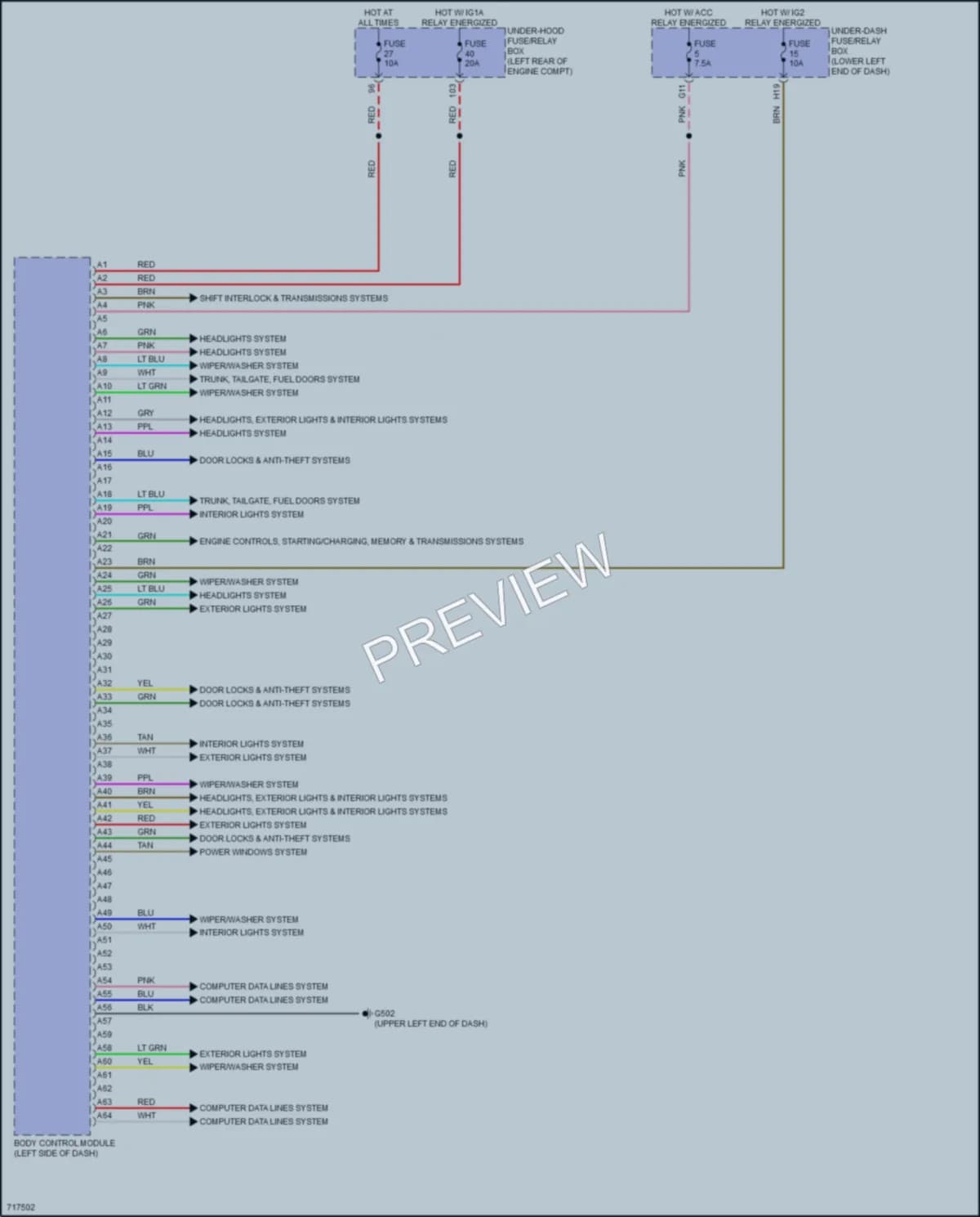 2020 Honda AccordHybrid Body Control Modules wiring diagram preview