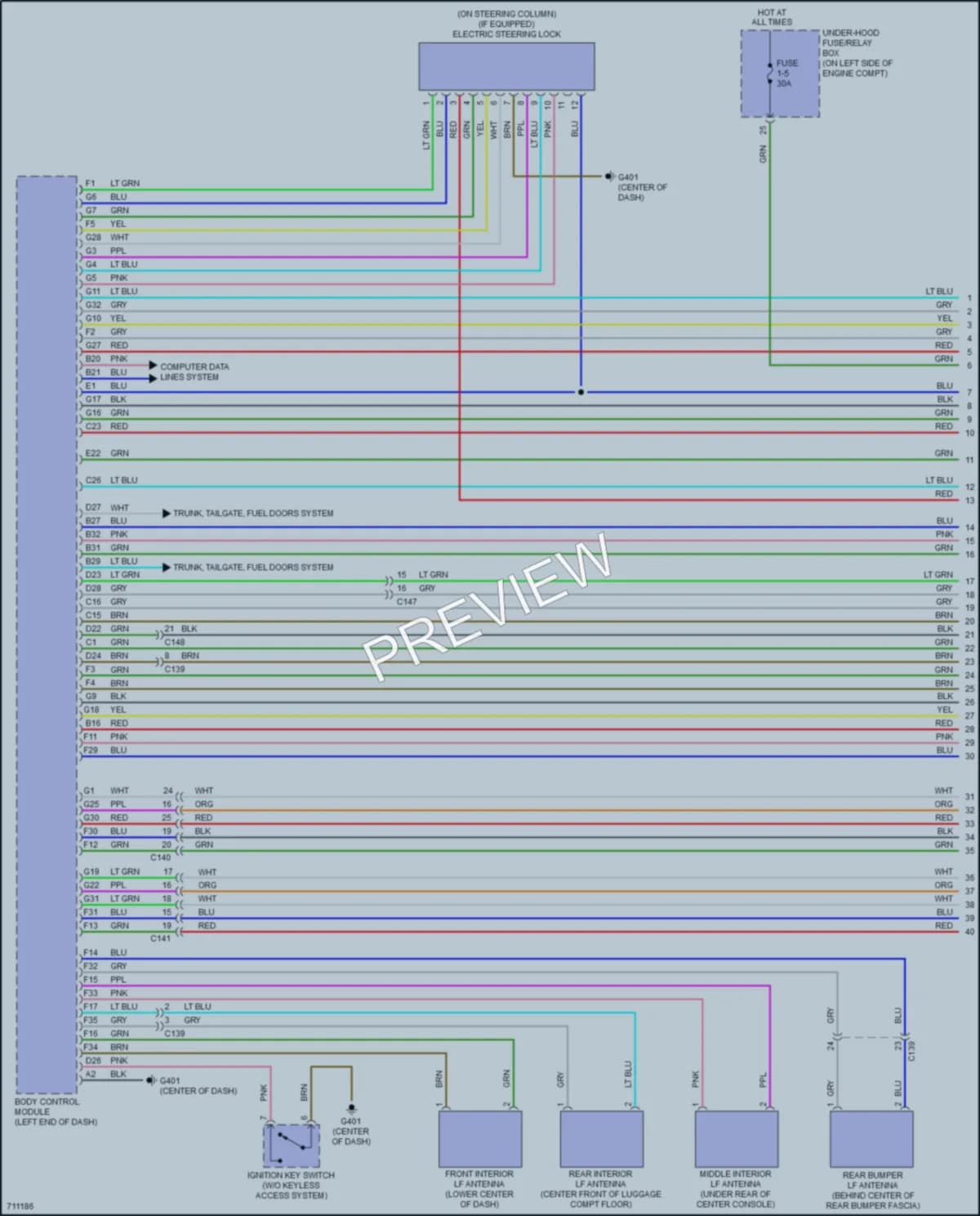 2020 Honda CRV Anti Theft wiring diagram preview
