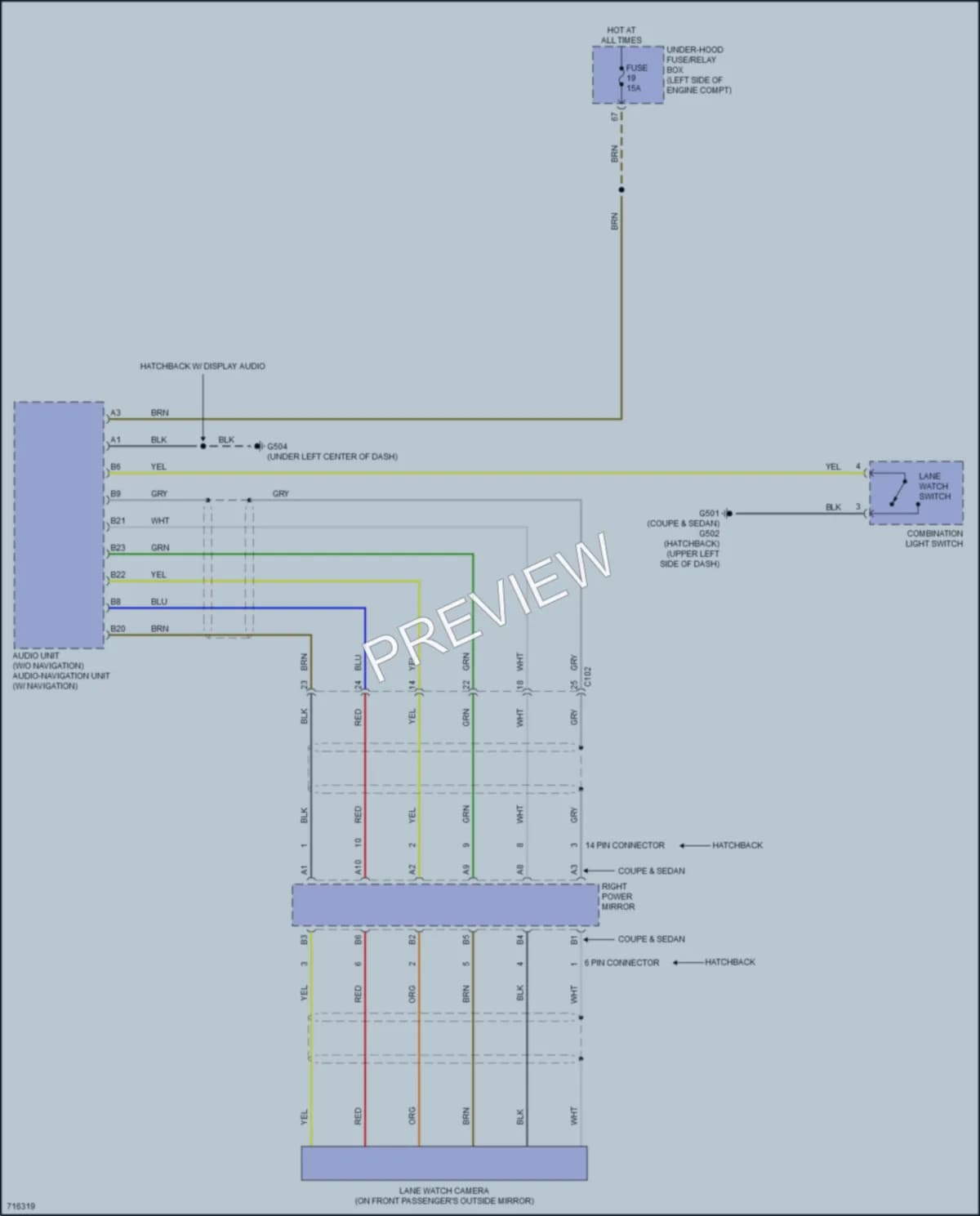 2020 Honda Civic Navigation wiring diagram preview
