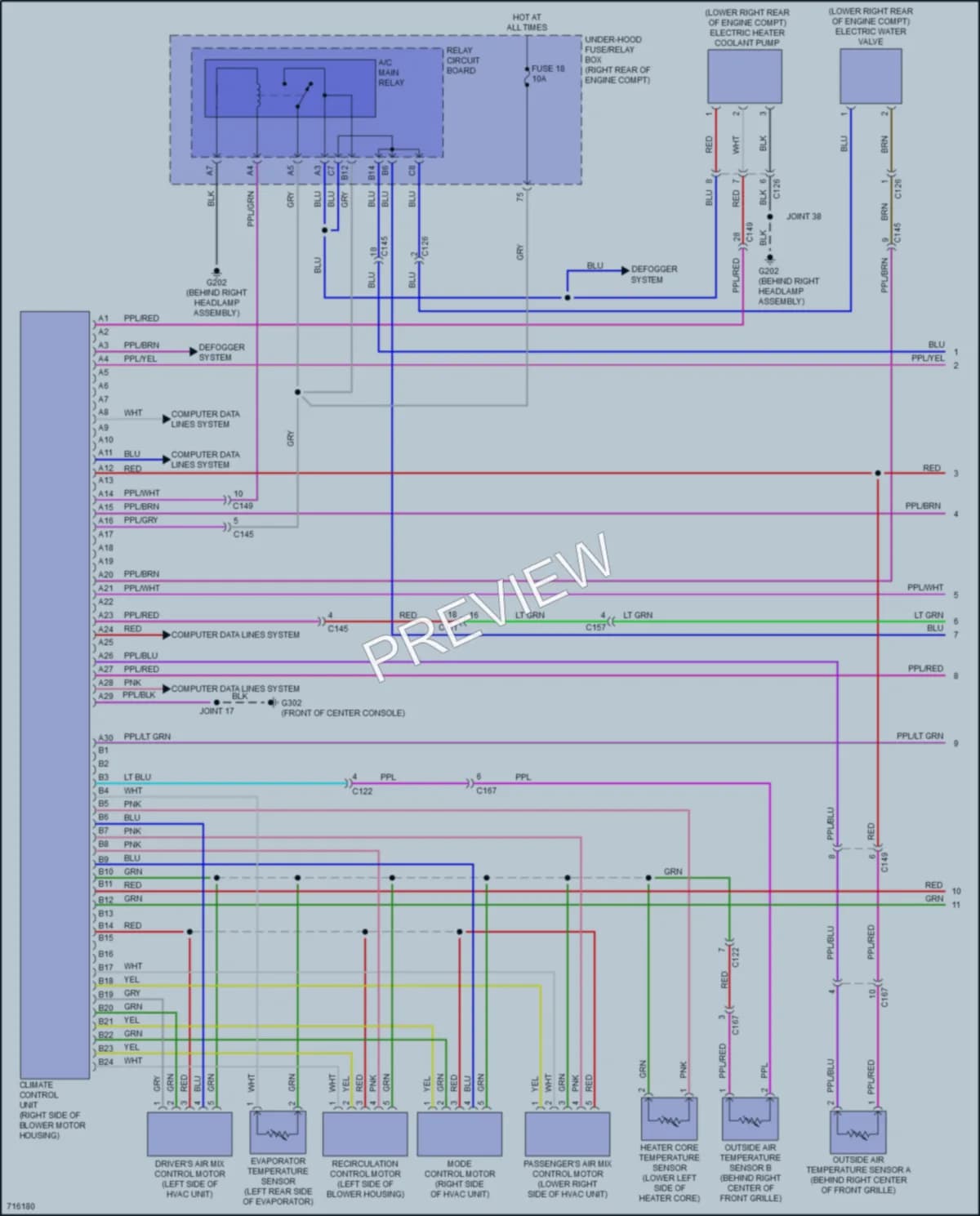 2020 Honda ClarityFuelCell Air Conditioning wiring diagram preview