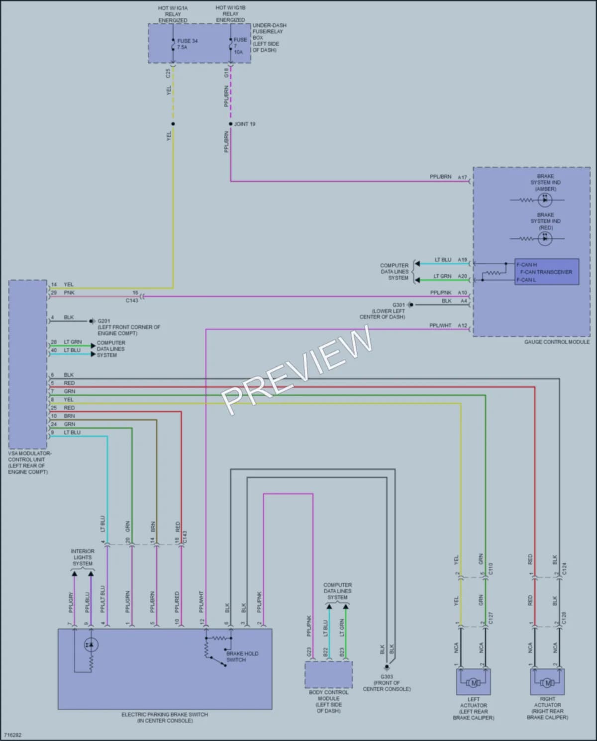 2020 Honda ClarityFuelCell Shift Interlock wiring diagram preview