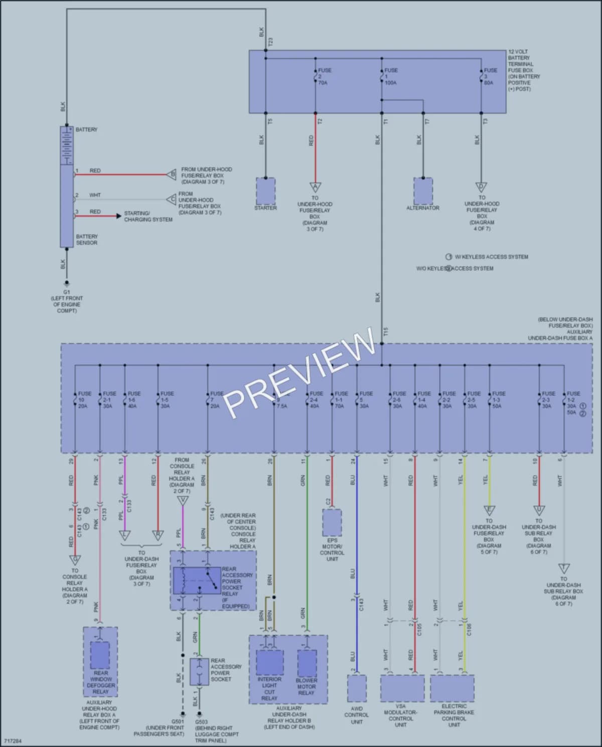 2020 Honda HRV Power Distribution wiring diagram preview