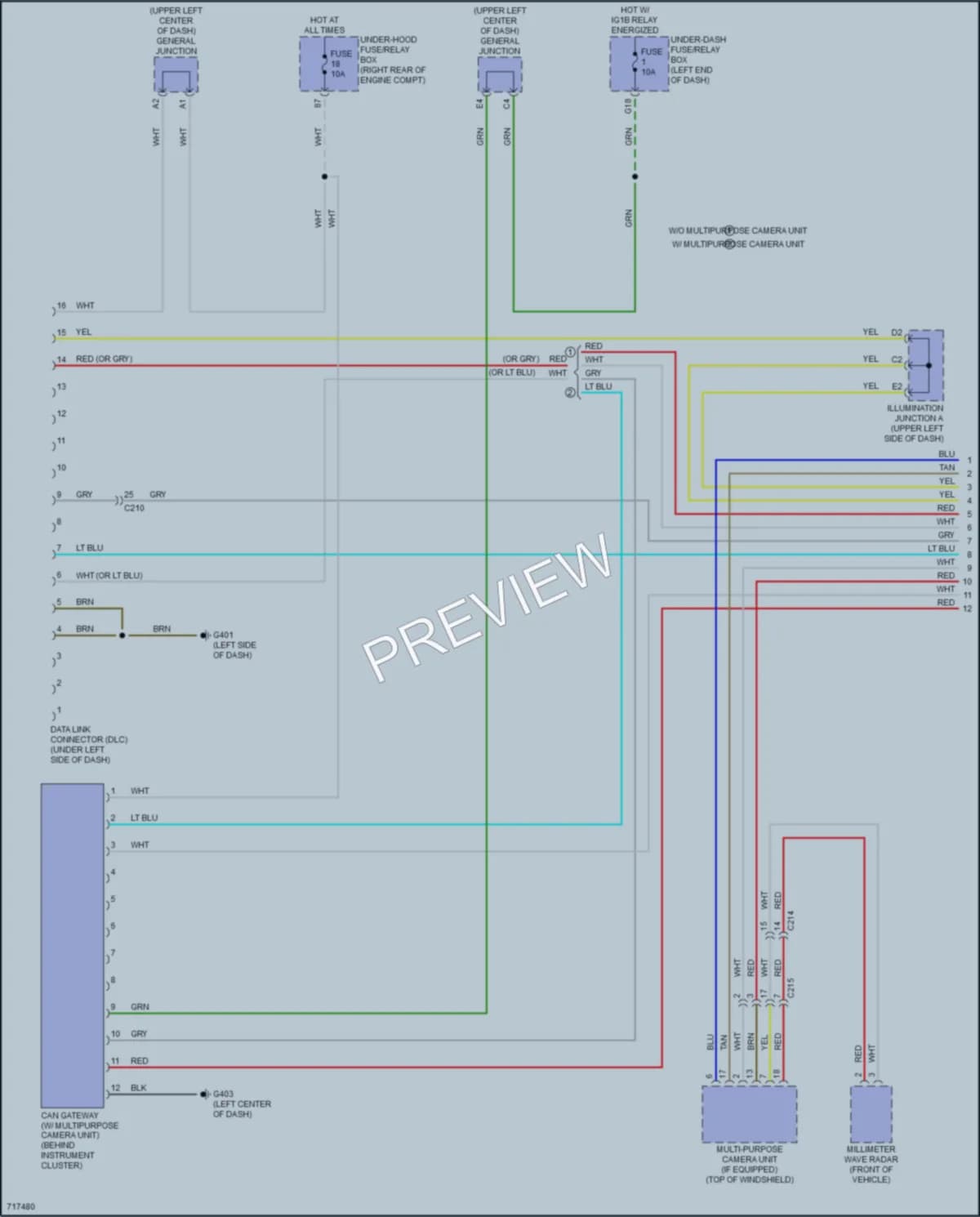 2020 Honda Odyssey Computer Data Lines wiring diagram preview