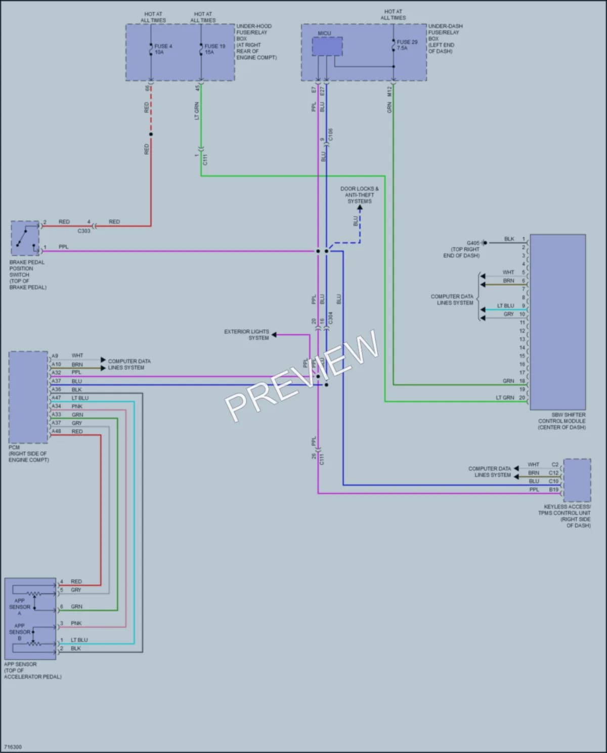 2020 Honda Ridgeline Shift Interlock wiring diagram preview