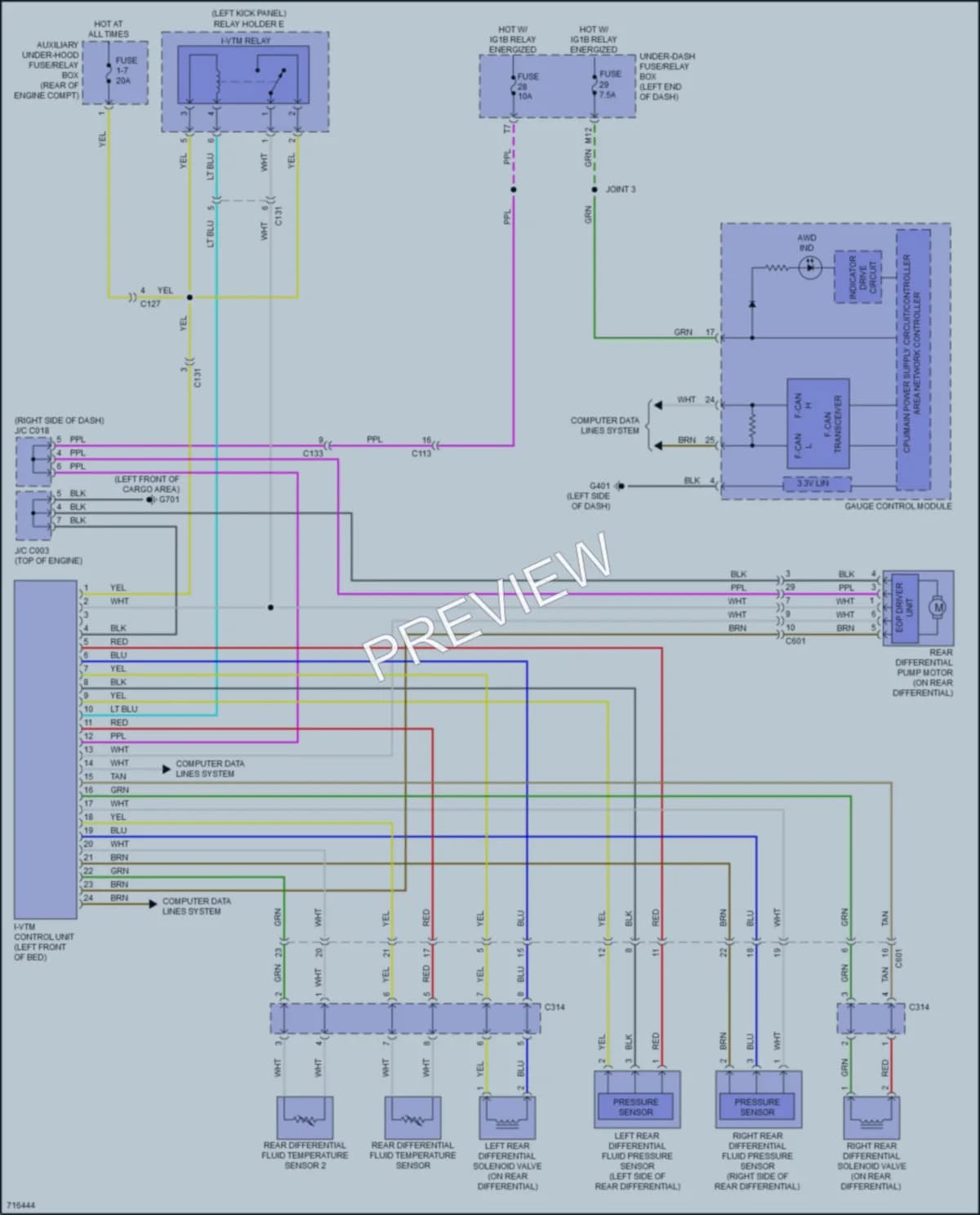 2020 Honda Ridgeline Transmission wiring diagram preview