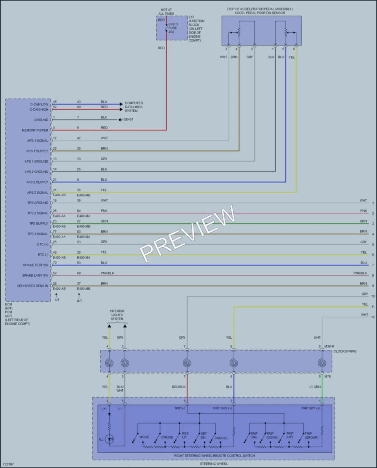 2020 Hyundai Accent Cruise Control wiring diagram preview