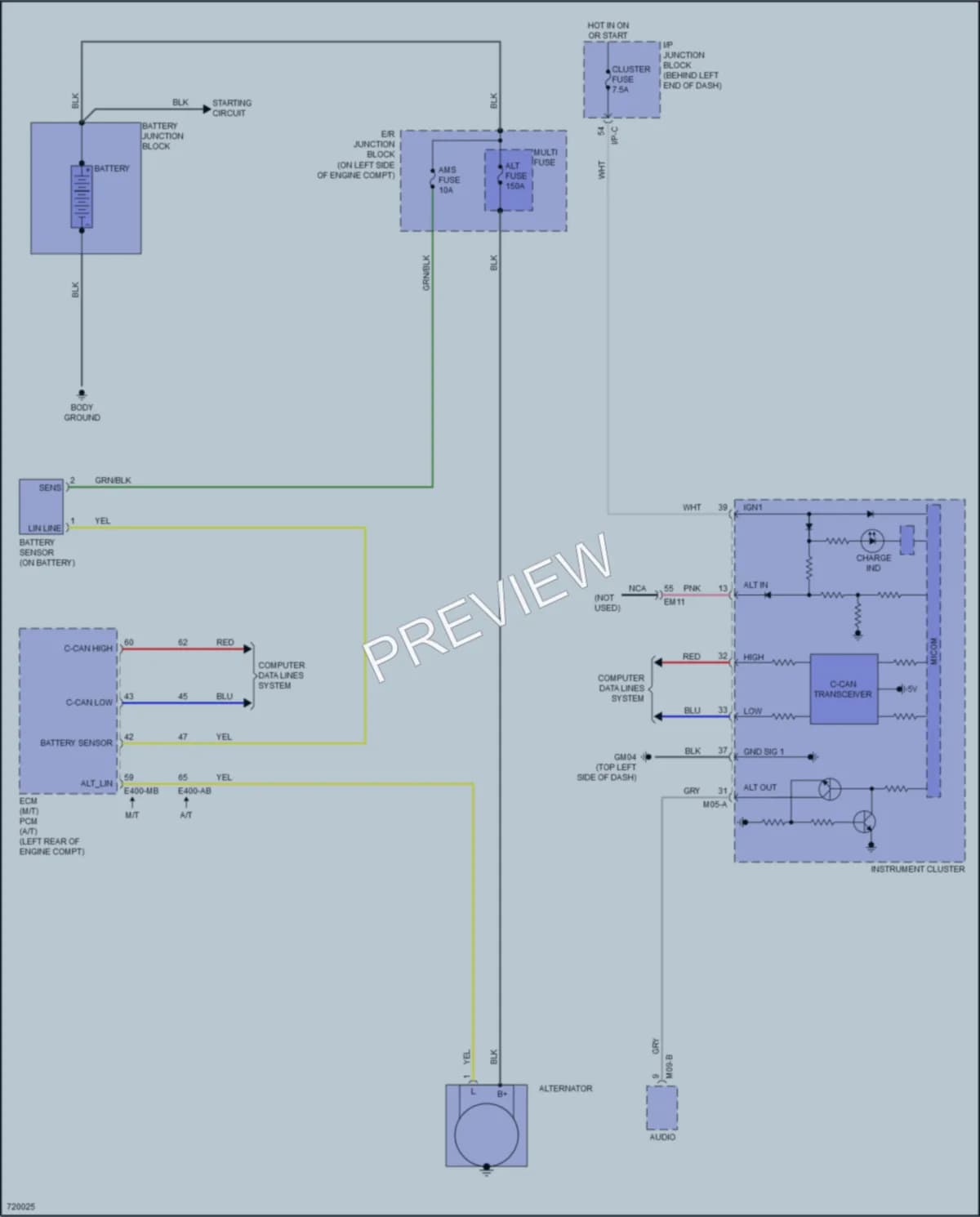2020 Hyundai Accent Starting Charging wiring diagram preview