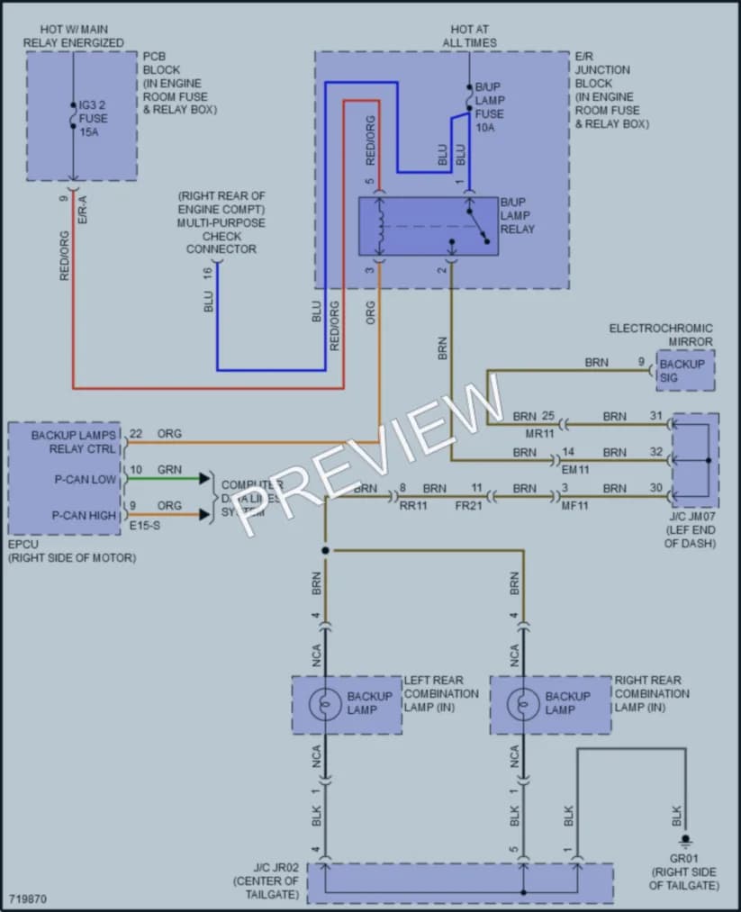 2020 Hyundai IoniqPlugIn Exterior Lights wiring diagram preview