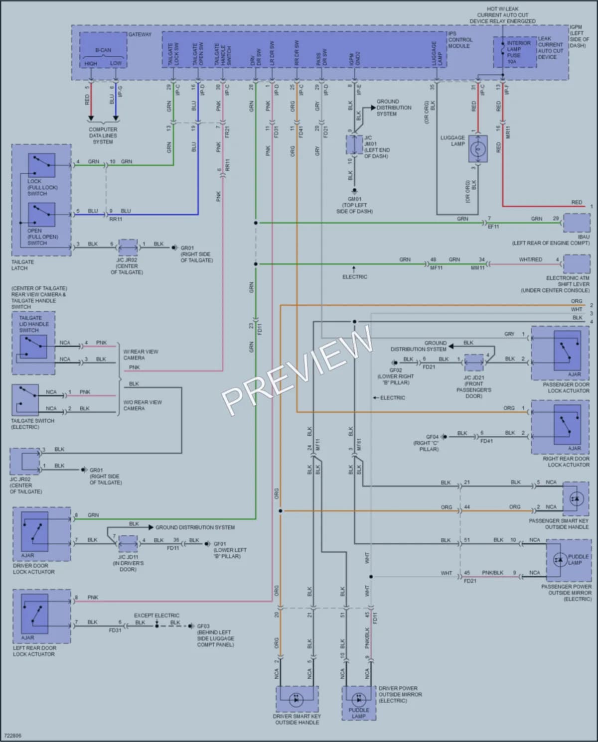 2020 Hyundai IoniqPlugIn Interior Lights wiring diagram preview