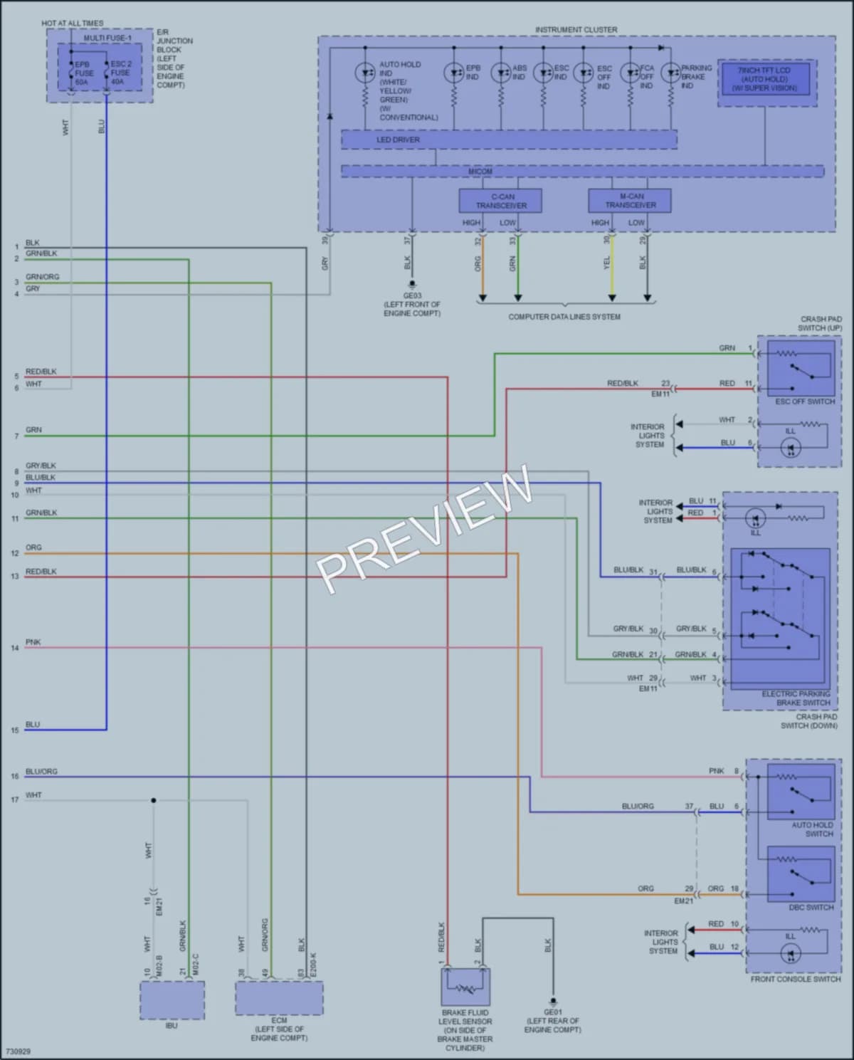 2020 Hyundai Palisade Anti Lock Brakes wiring diagram preview