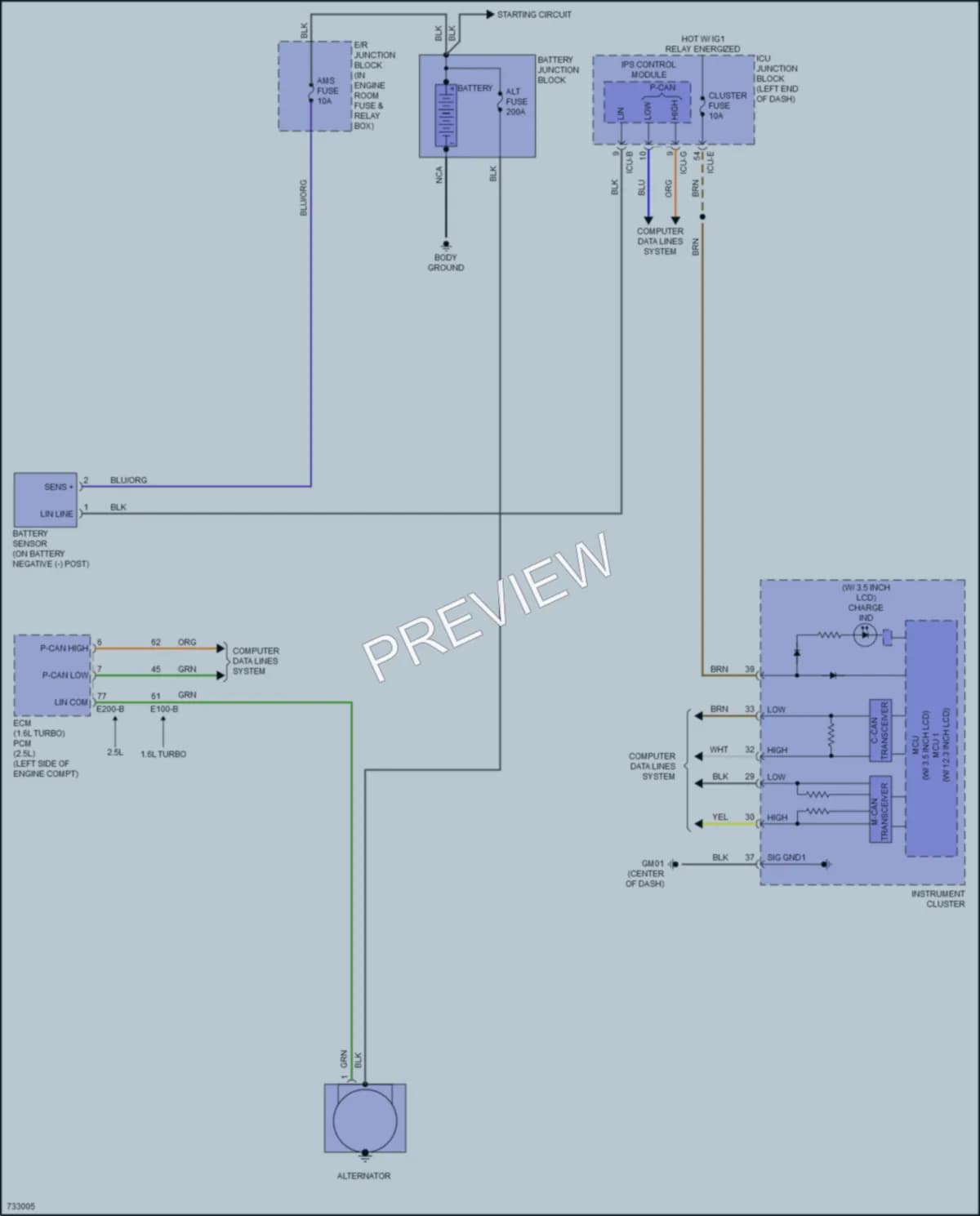 2020 Hyundai SonataHybrid Starting Charging wiring diagram preview