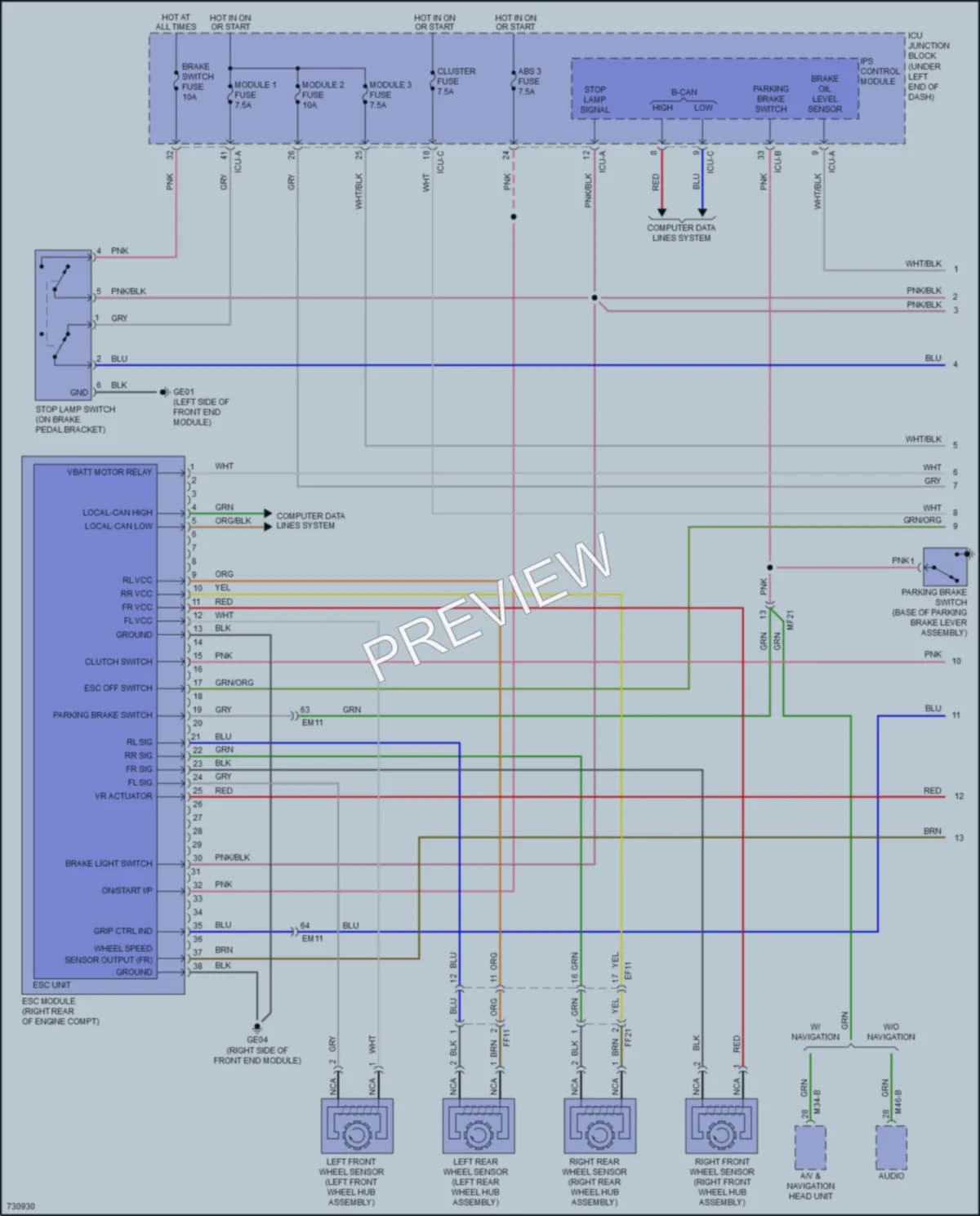 2020 Hyundai Venue Anti Lock Brakes wiring diagram preview