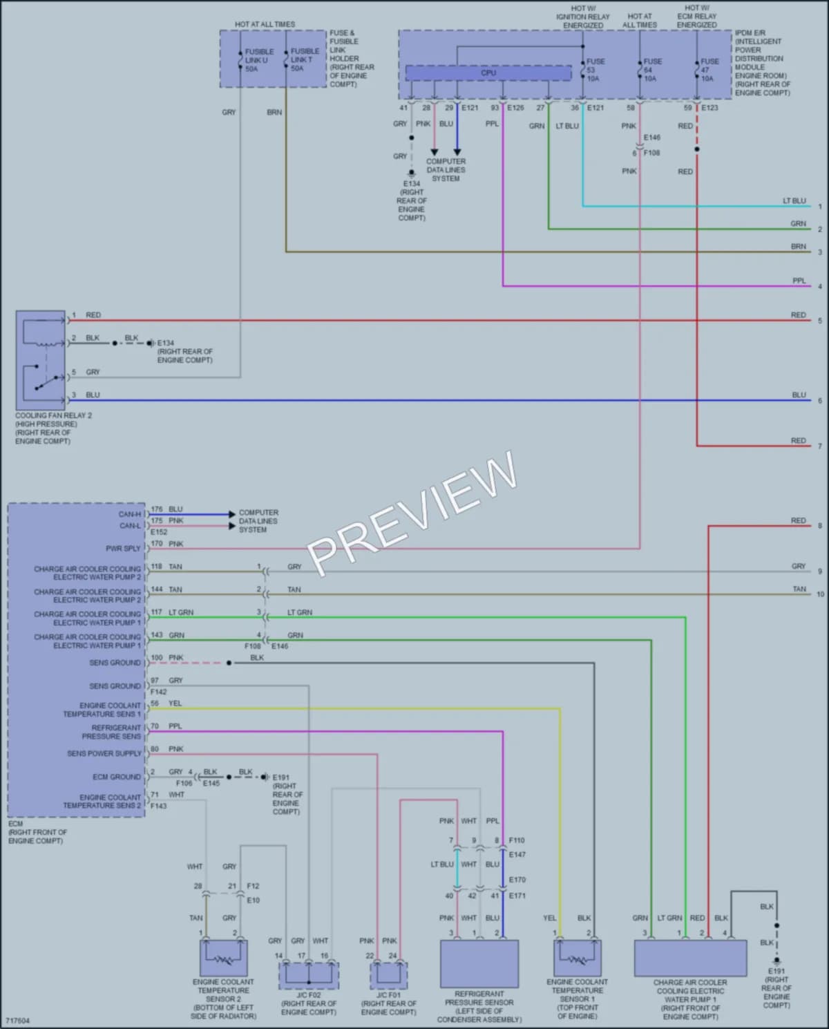 2020 Infiniti Q50 Cooling Fan wiring diagram preview