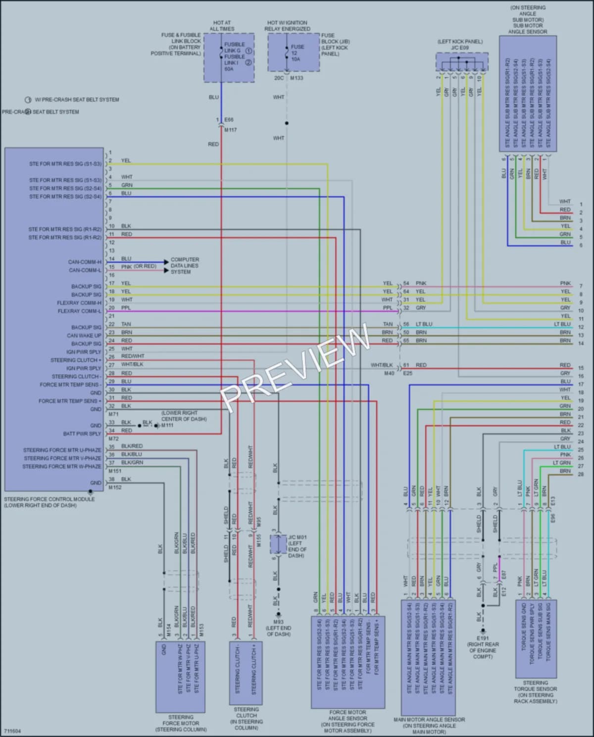 2020 Infiniti Q50 Electronic Power Steering wiring diagram preview
