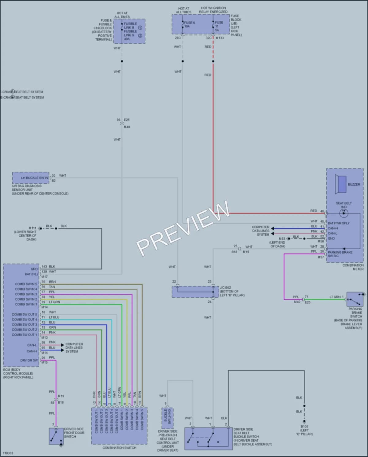2020 Infiniti Q50 Warning Systems wiring diagram preview