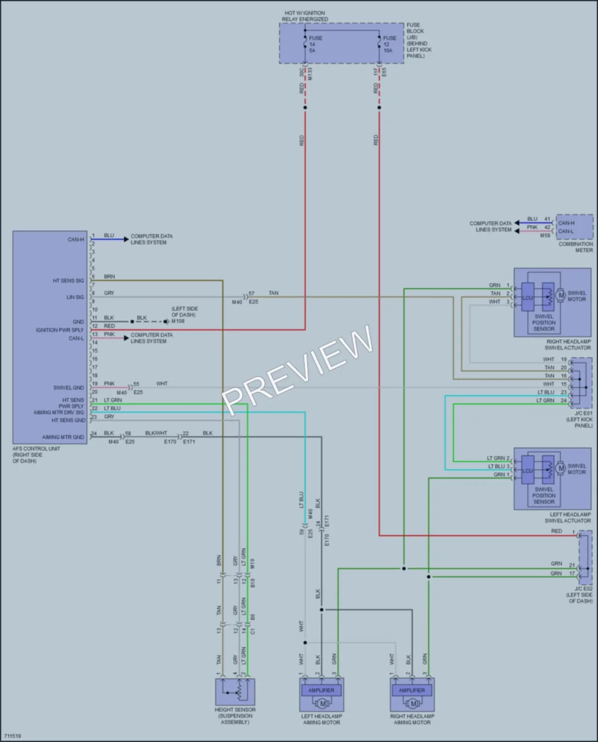 2020 Infiniti Q60 Headlights wiring diagram preview
