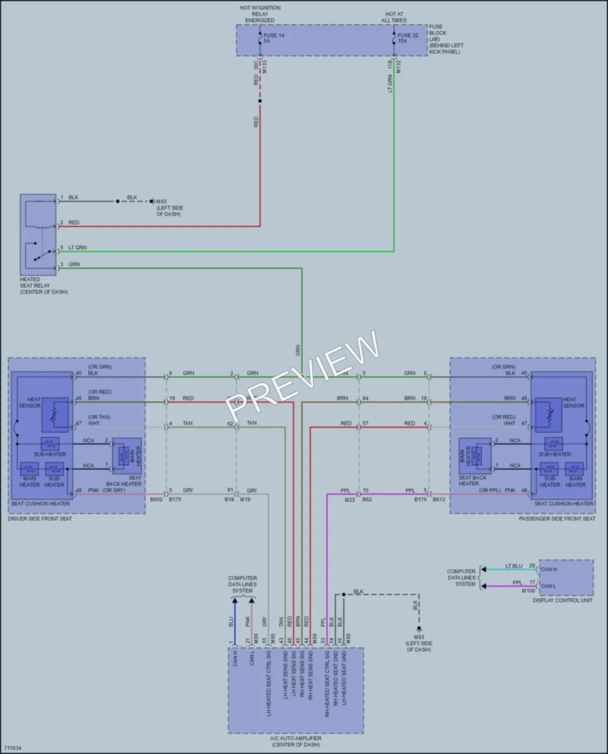 2020 Infiniti Q60 Power Seats wiring diagram preview