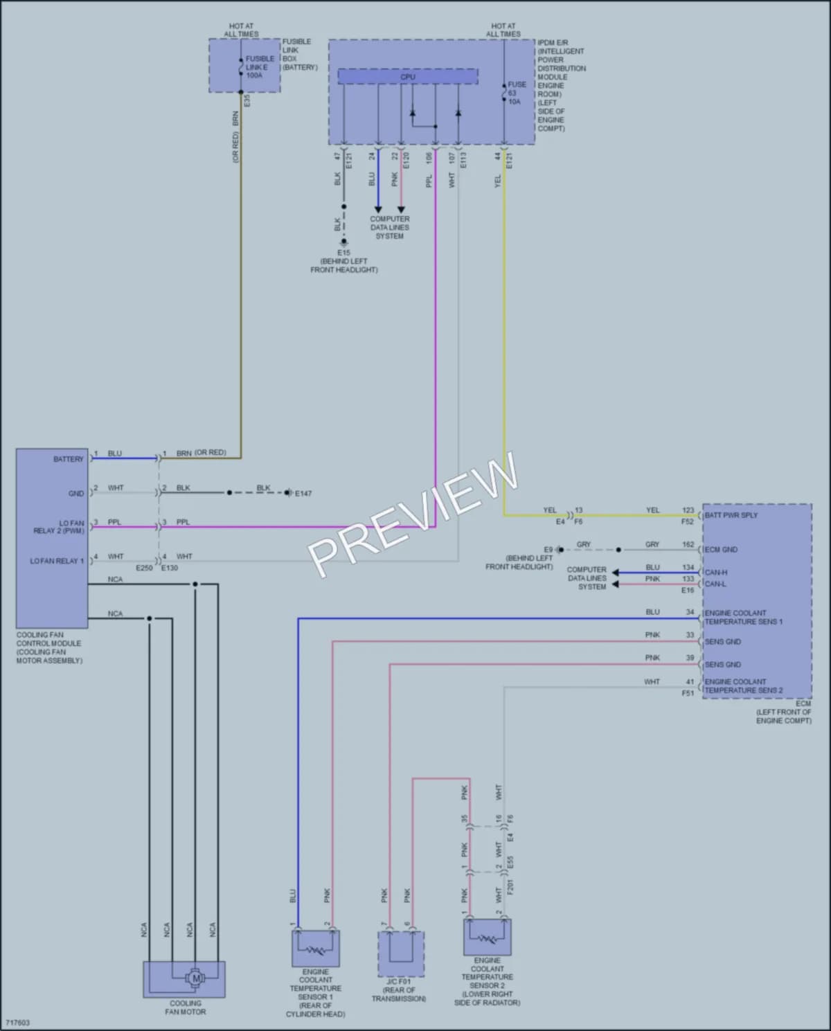 2020 Infiniti QX50 Cooling Fan wiring diagram preview