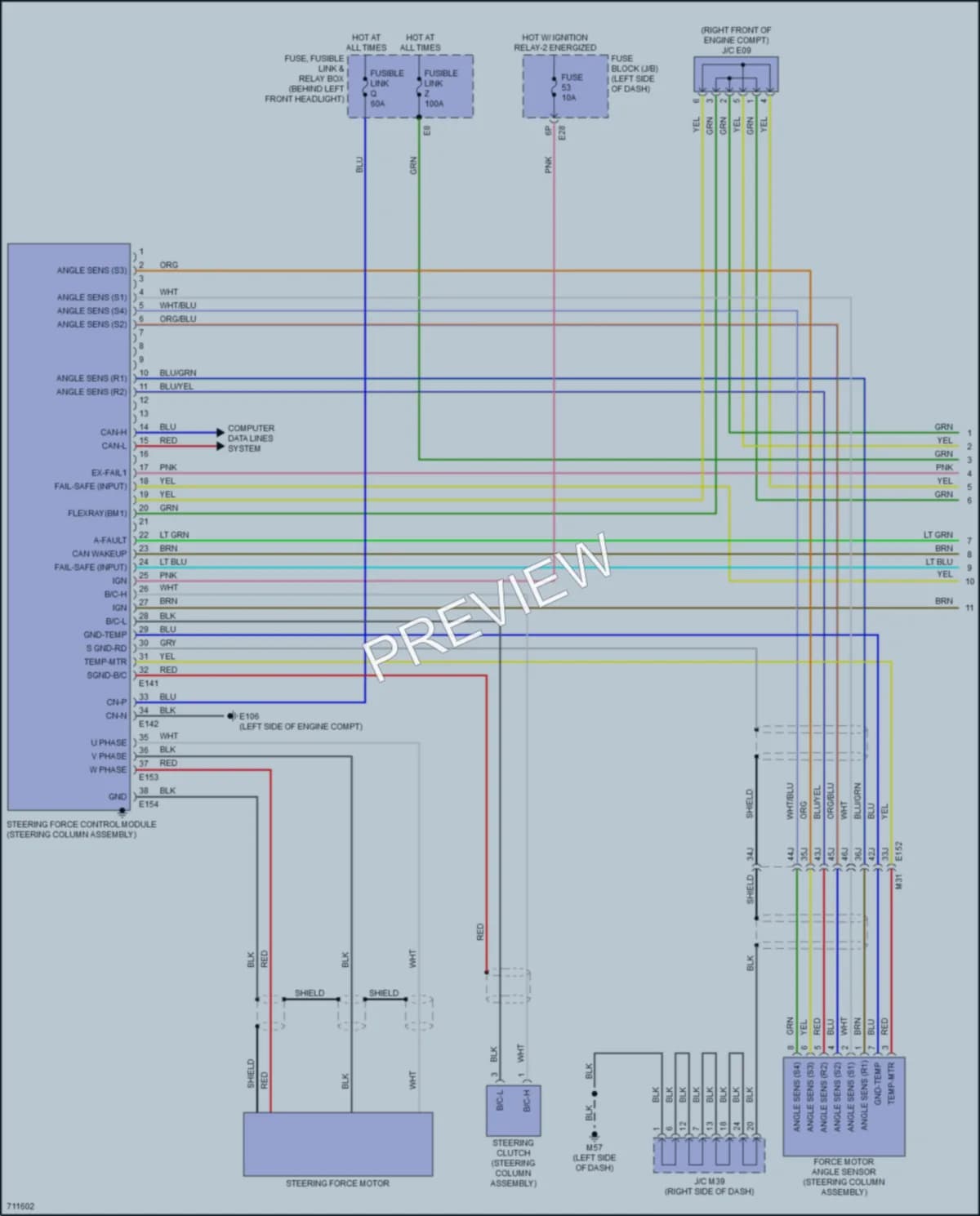2020 Infiniti QX50 Electronic Power Steering wiring diagram preview