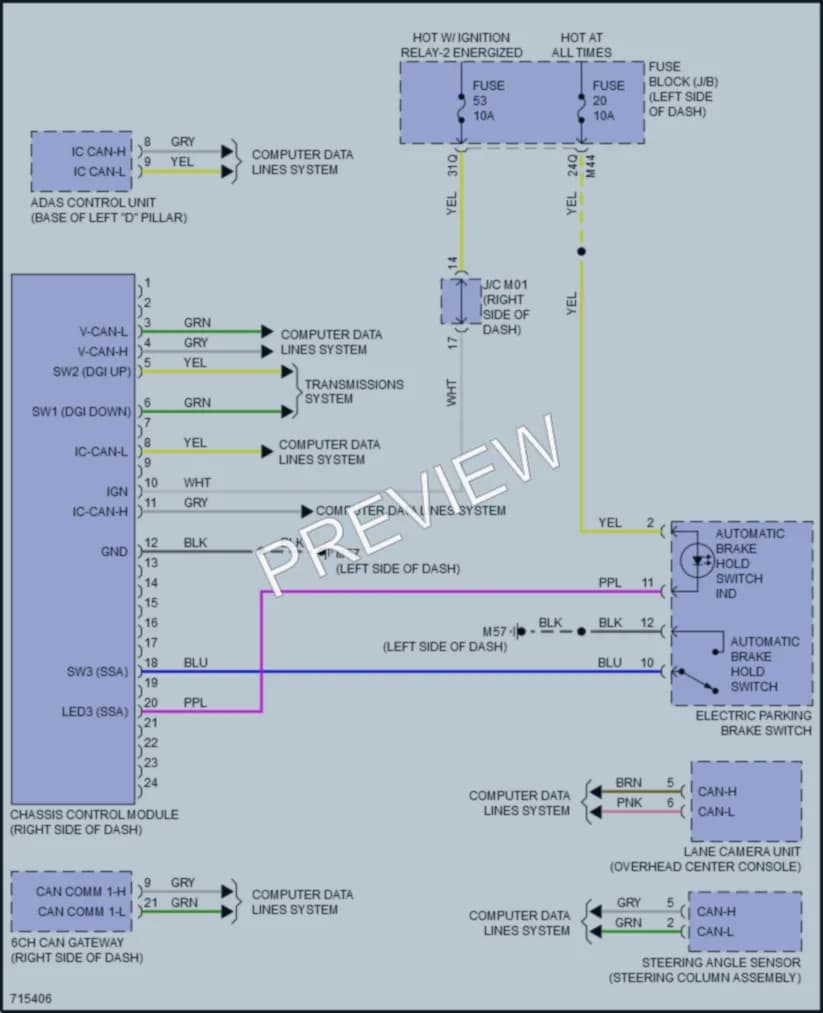 2020 Infiniti QX50 Electronic Suspension wiring diagram preview