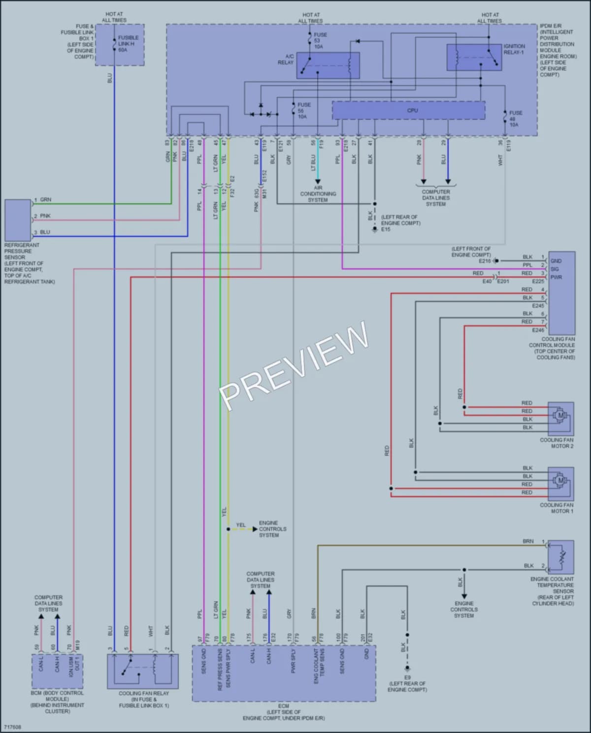 2020 Infiniti QX60 Cooling Fan wiring diagram preview