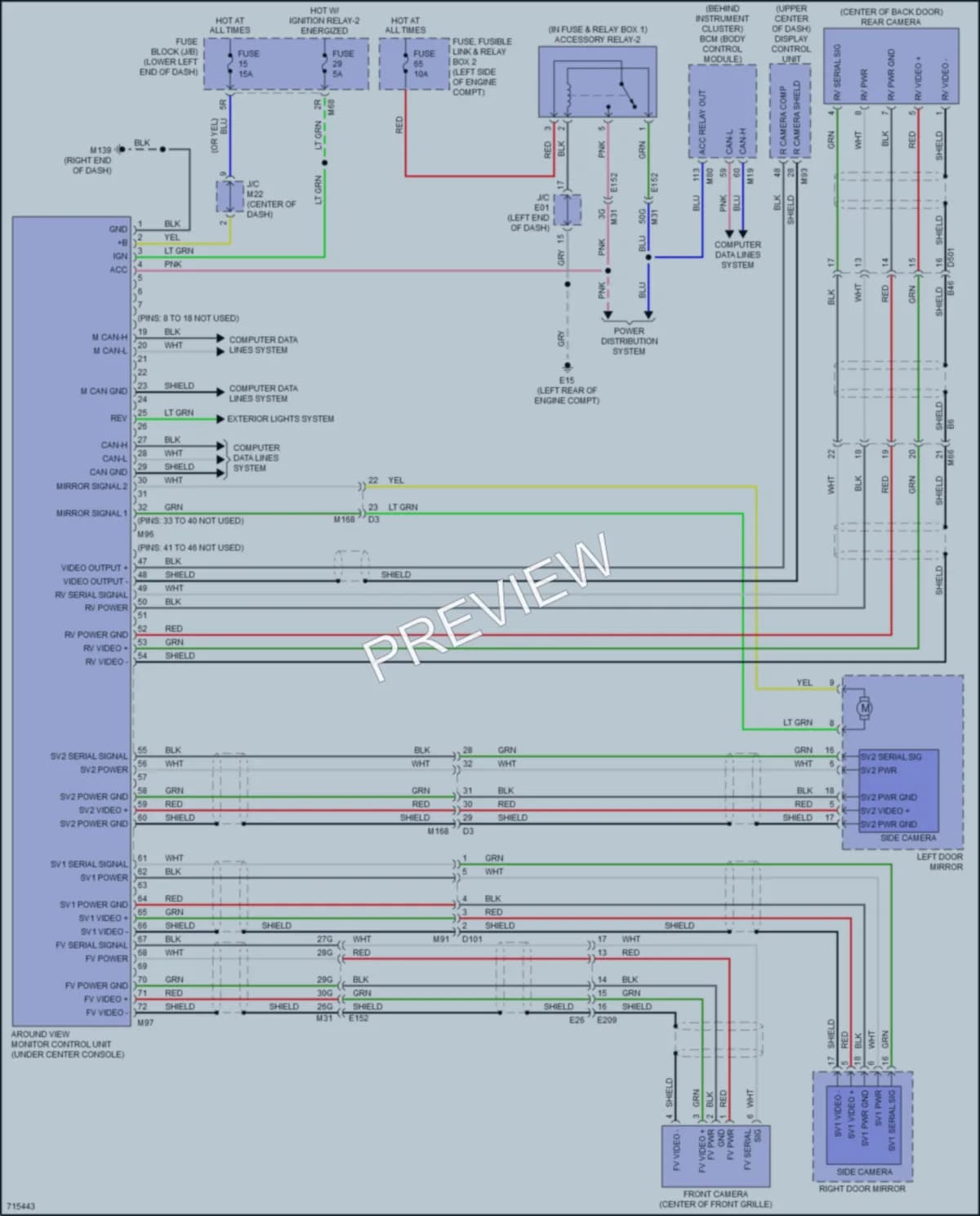 2020 Infiniti QX60 Navigation wiring diagram preview
