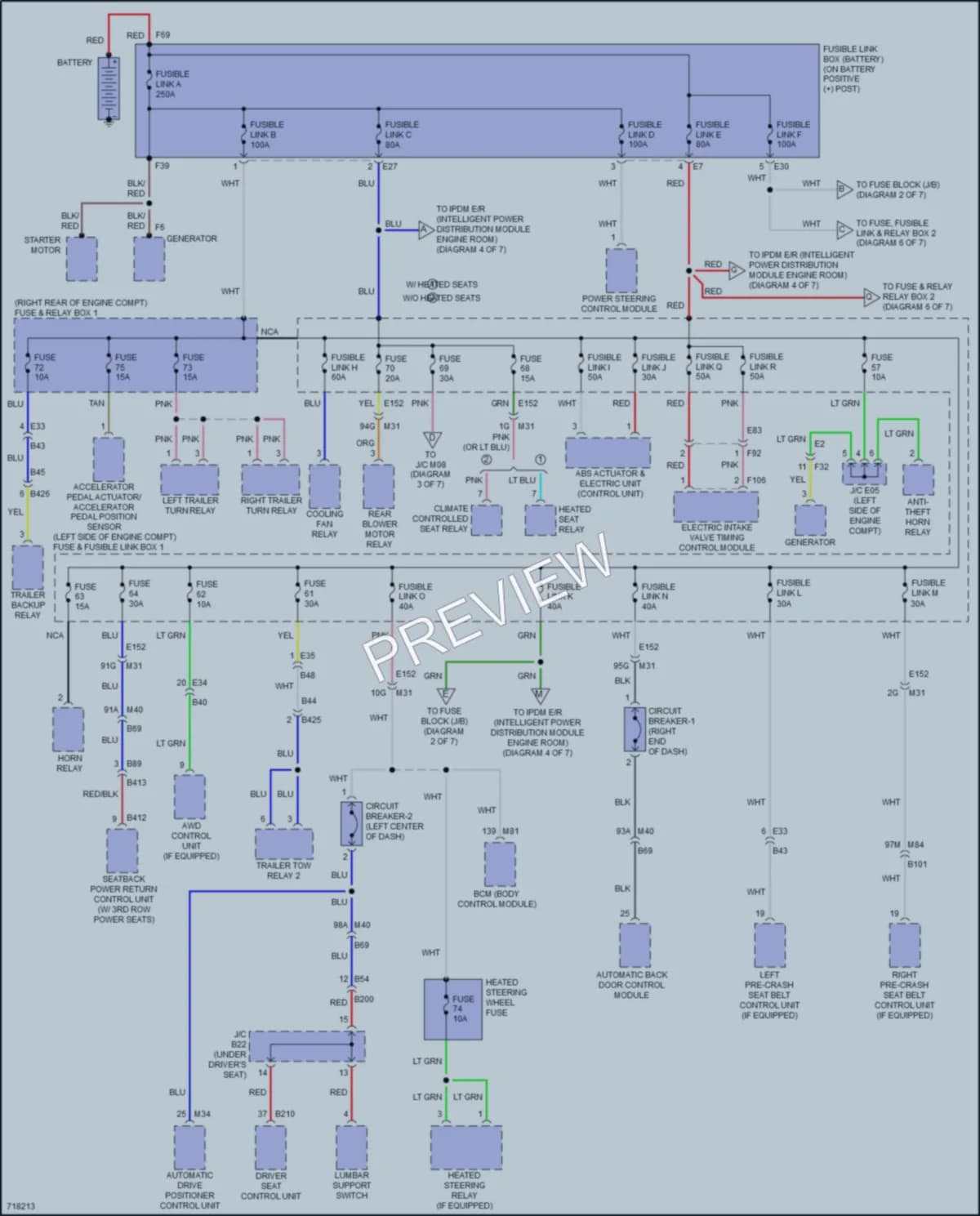 2020 Infiniti QX60 Power Distribution wiring diagram preview