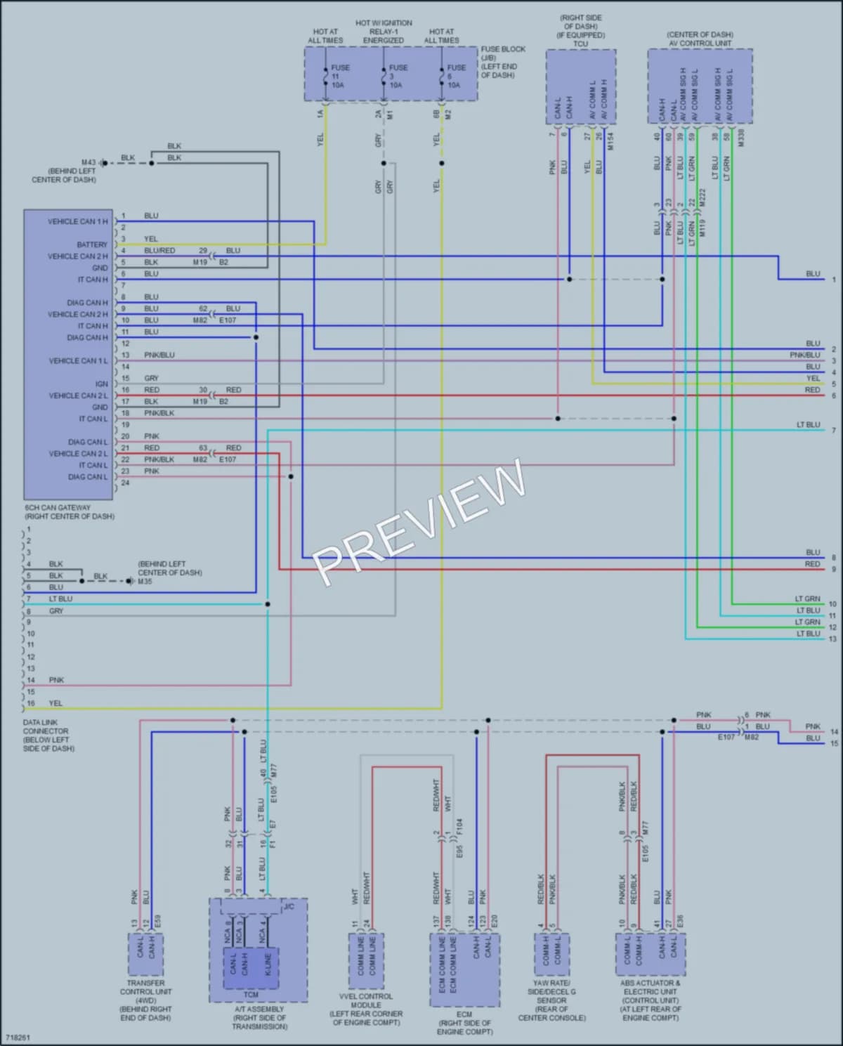 2020 Infiniti QX80 Computer Data Lines wiring diagram preview