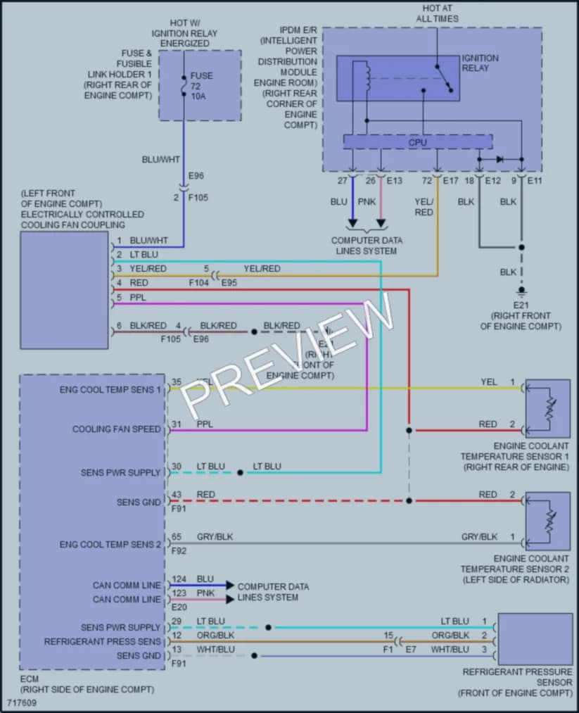 2020 Infiniti QX80 Cooling Fan wiring diagram preview