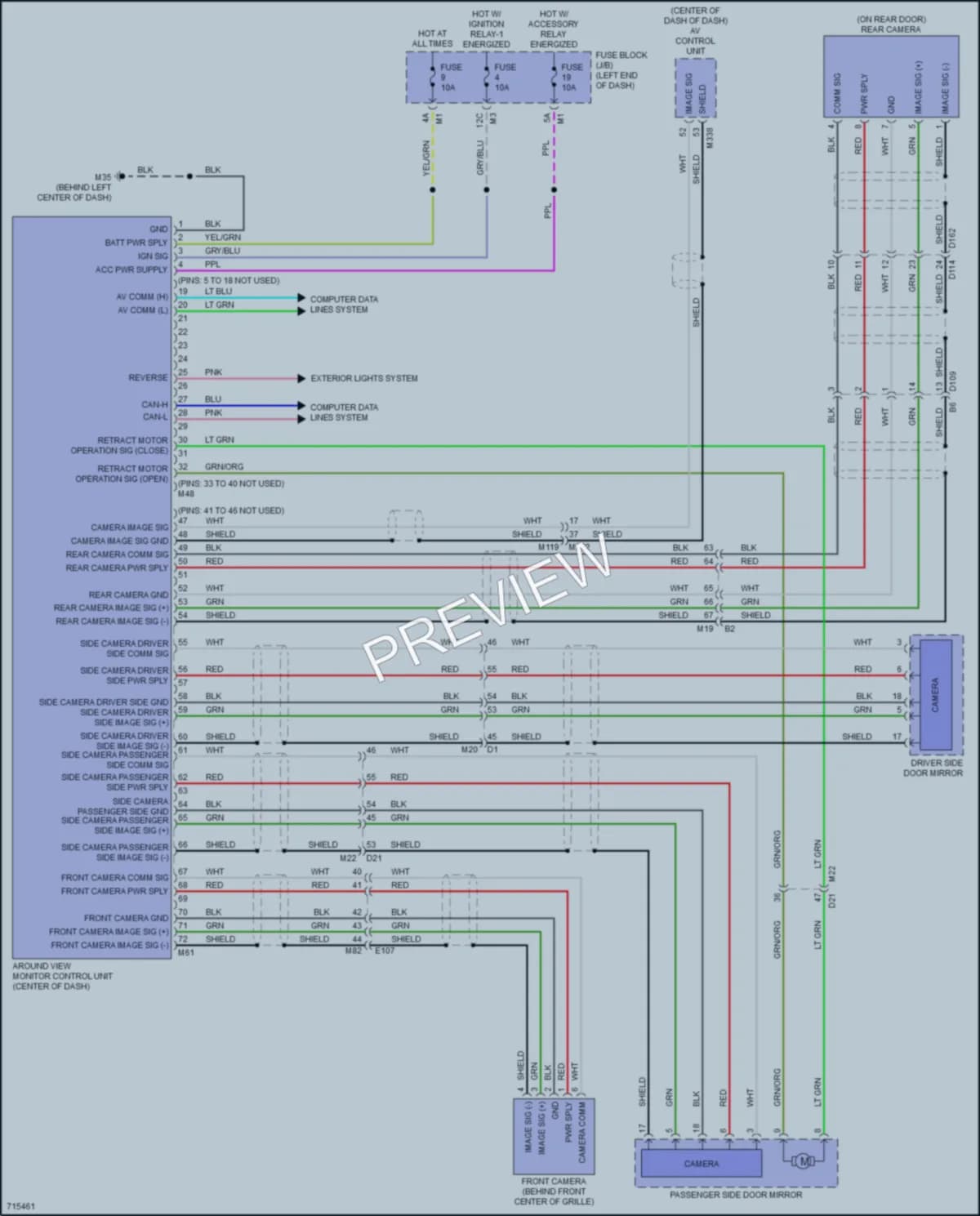 2020 Infiniti QX80 Navigation wiring diagram preview