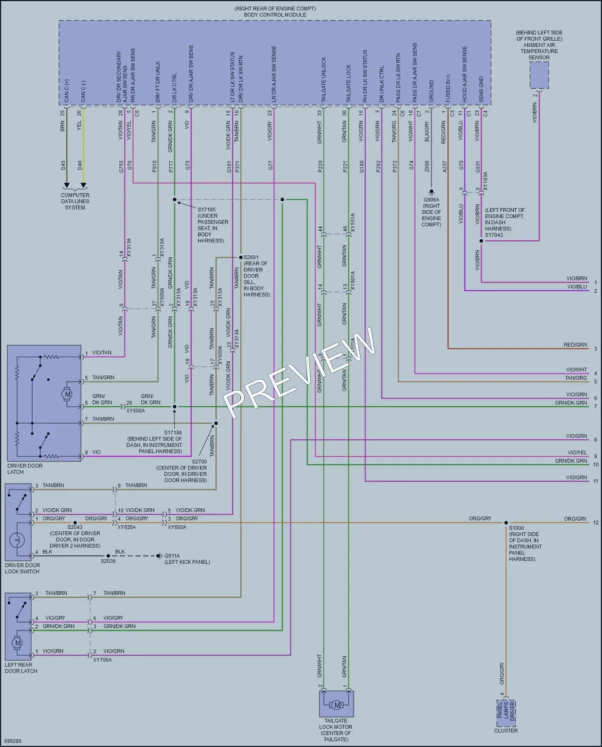 2020 Jeep Gladiator Anti Theft wiring diagram preview