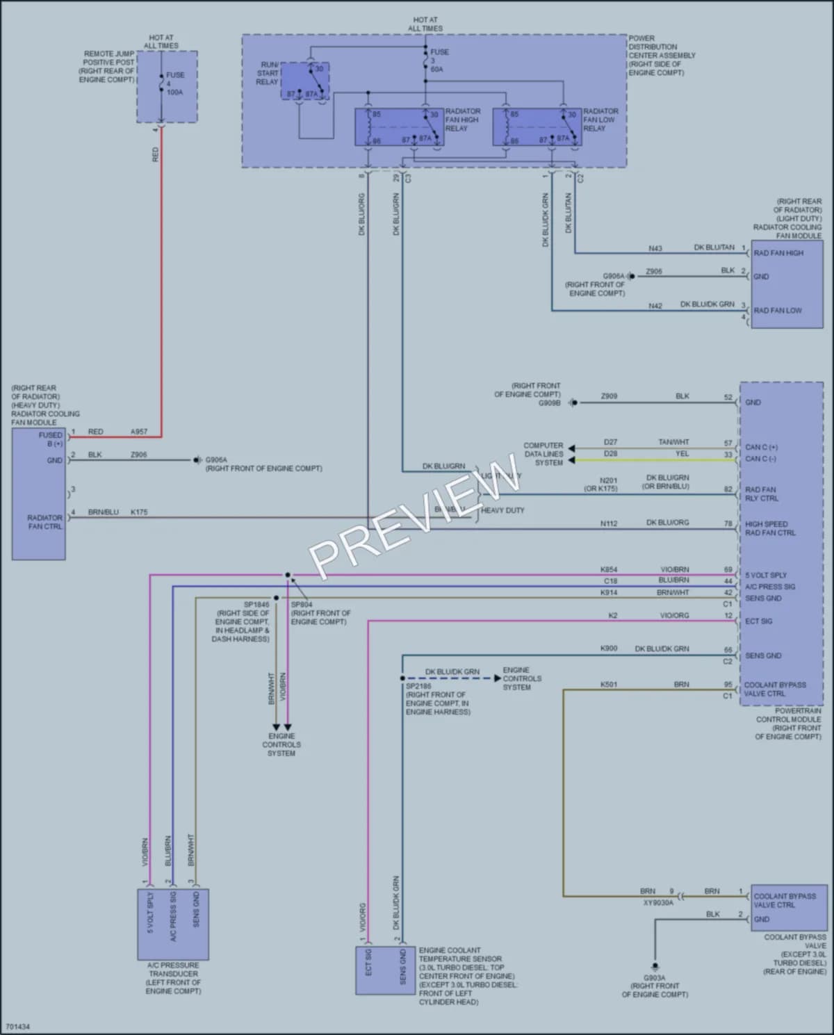 2020 Jeep GrandCherokee Cooling Fan wiring diagram preview