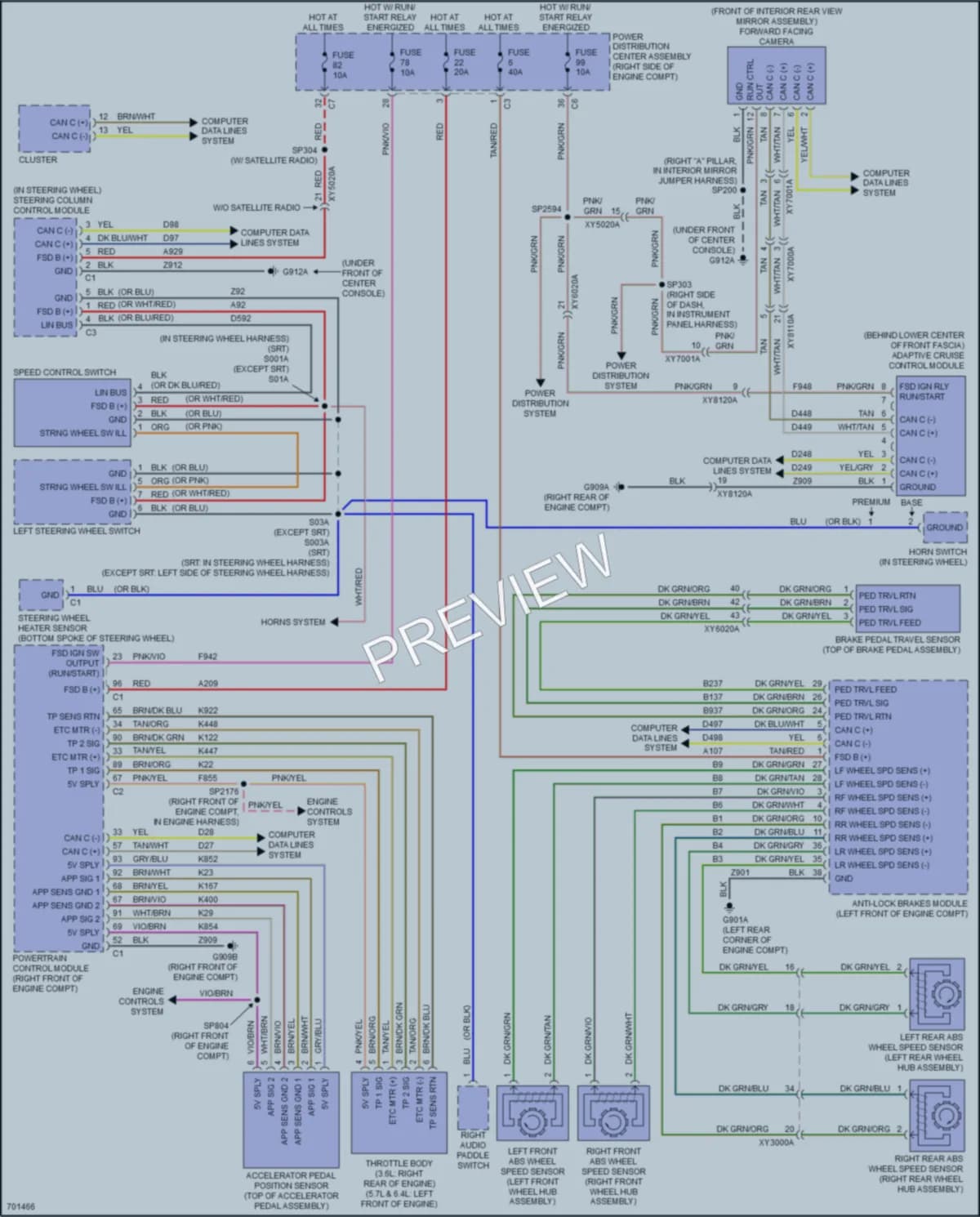 2020 Jeep GrandCherokee Cruise Control wiring diagram preview